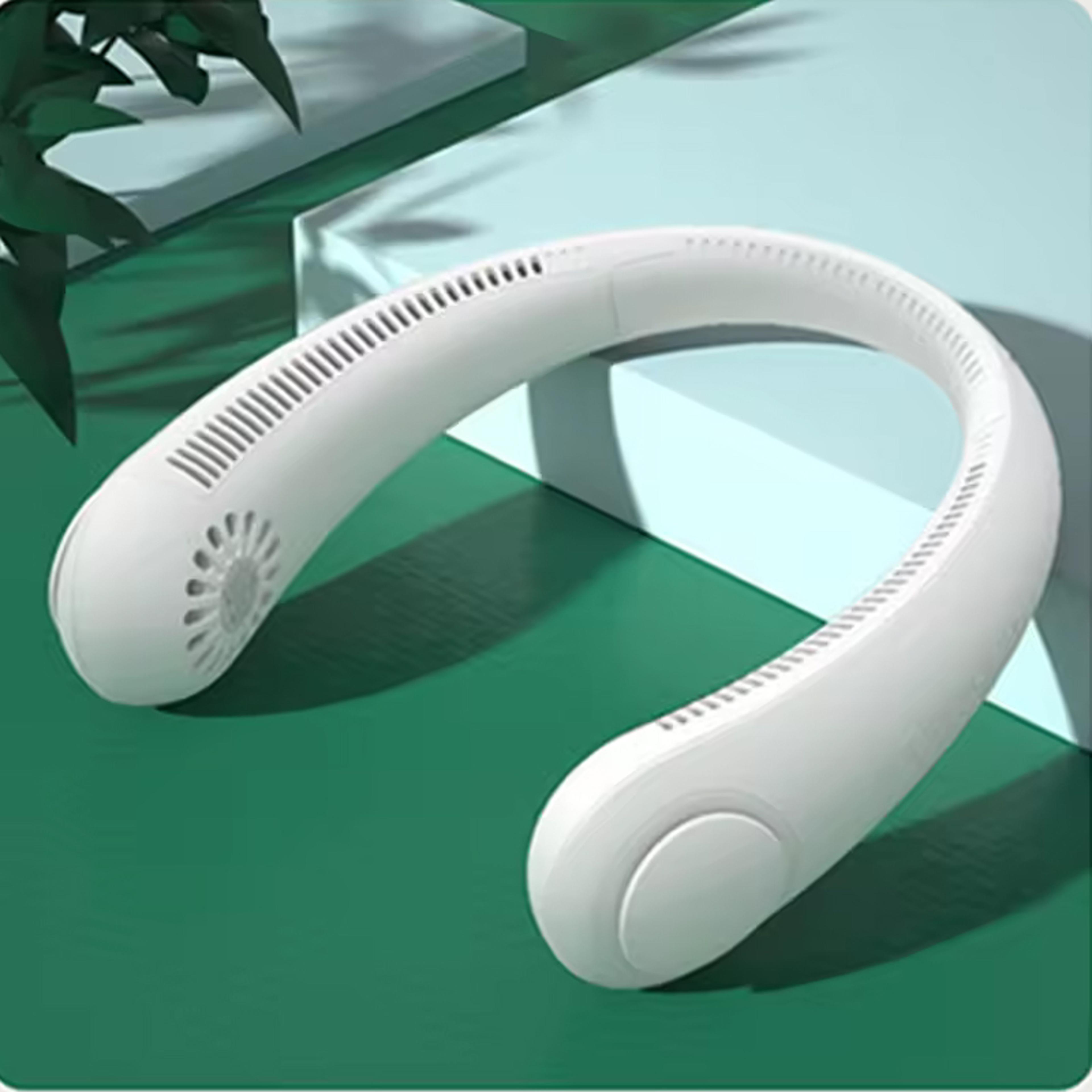 usb rechargeable portable neck fan wearable bladeless personal cooling fan