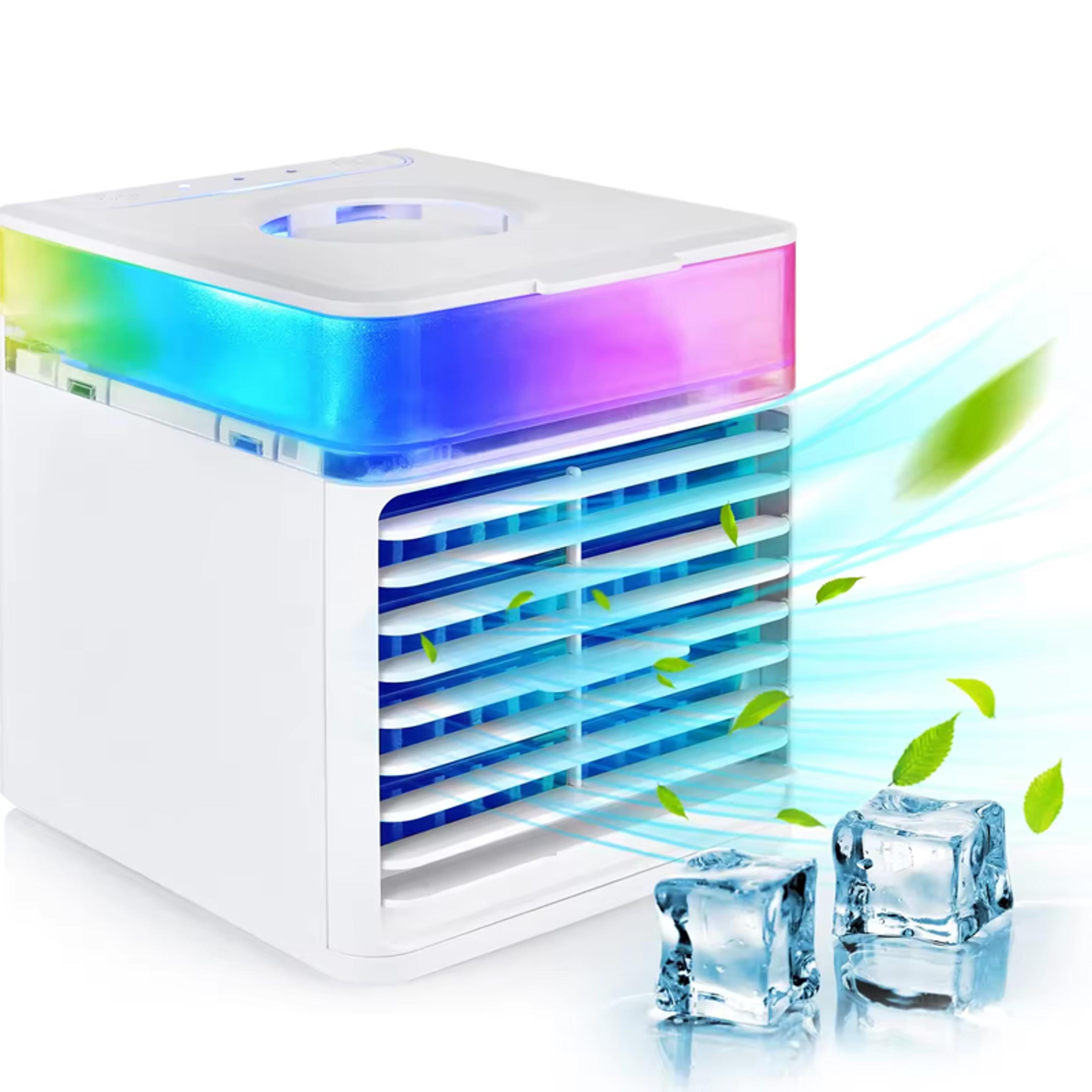 portable air conditioner fan usb mini desktop cooling fan with water spray humidifier