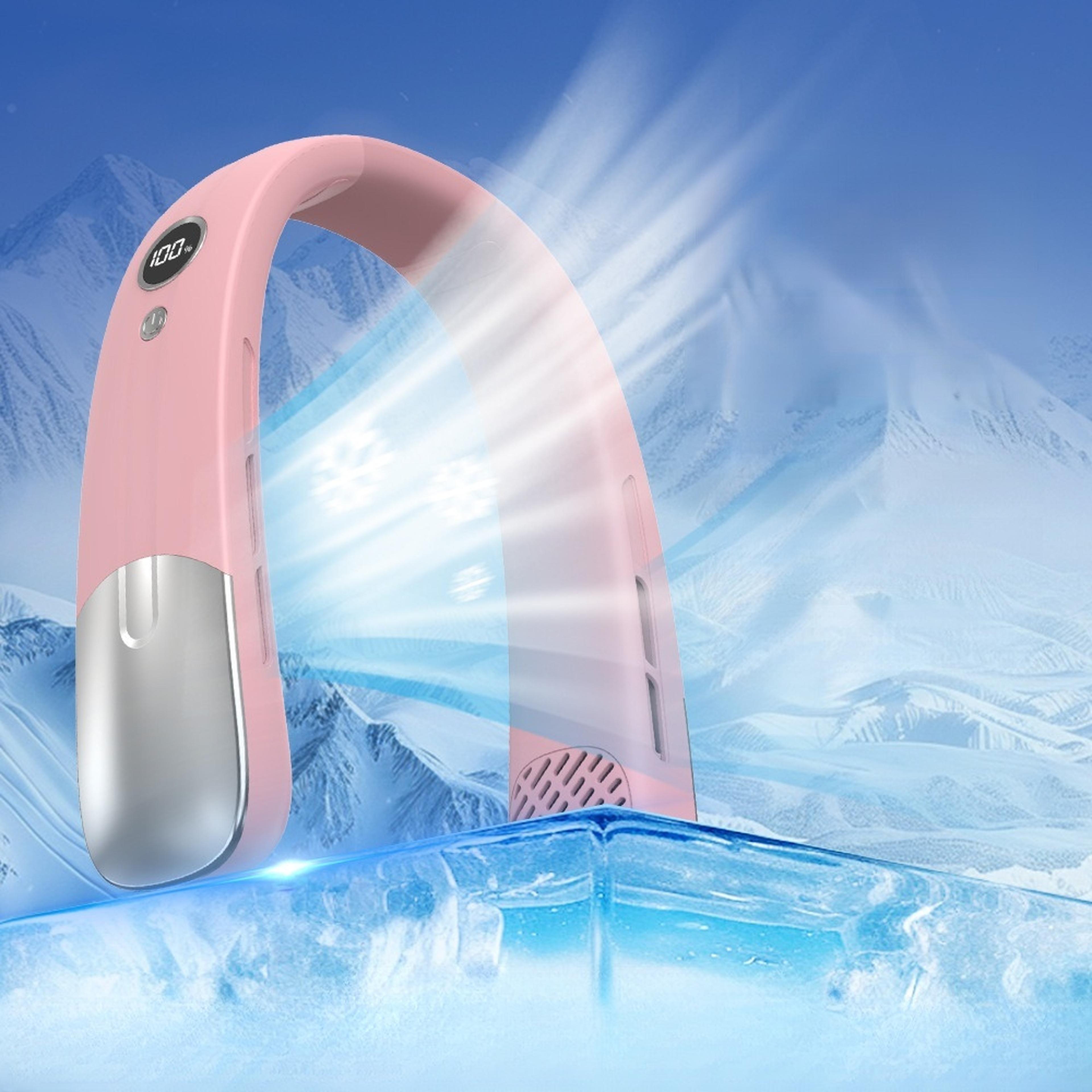 bladeless neck fan portable rechargeable cooling fan for outdoor comfort