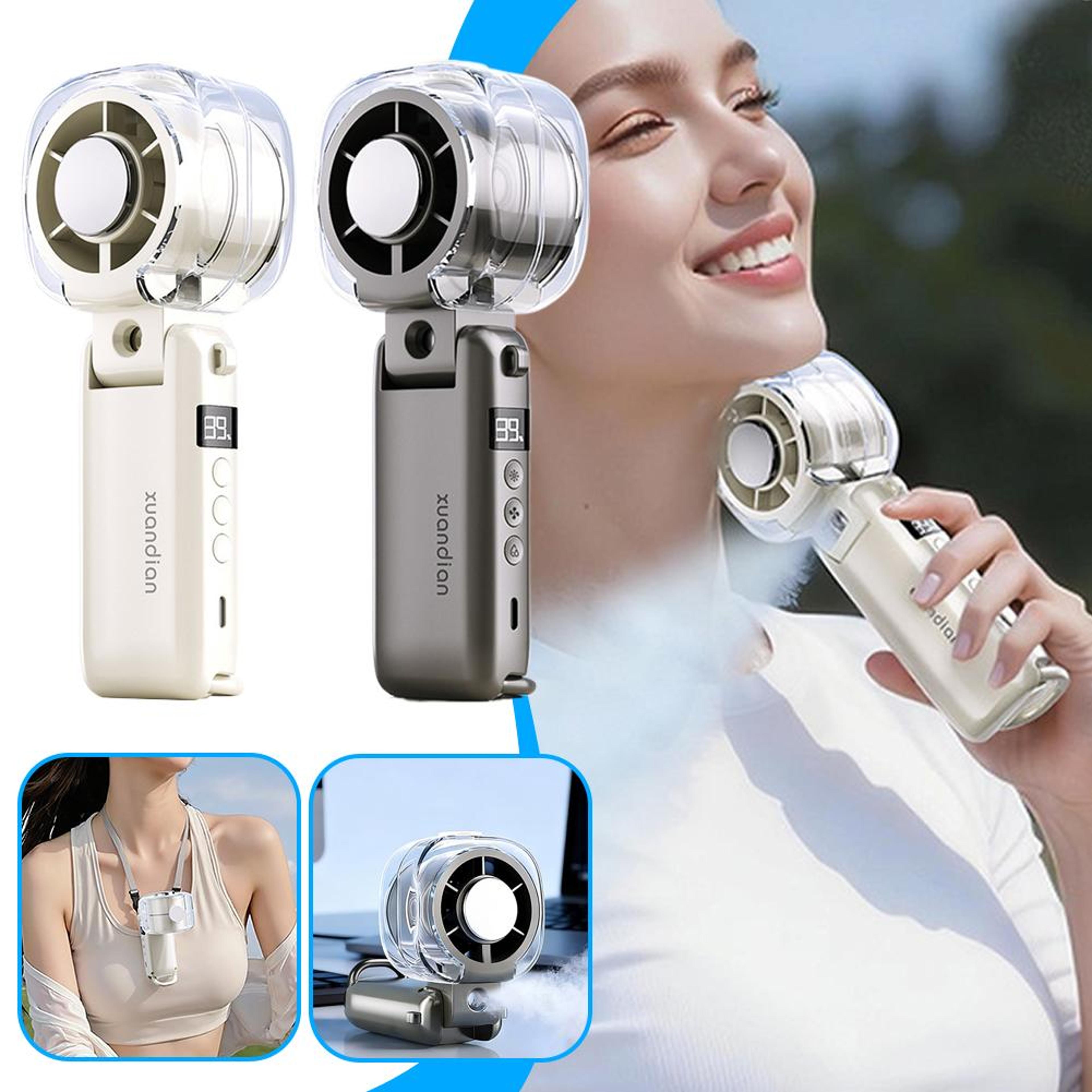 semiconductor mini cooling spray fan portable handheld air cooler