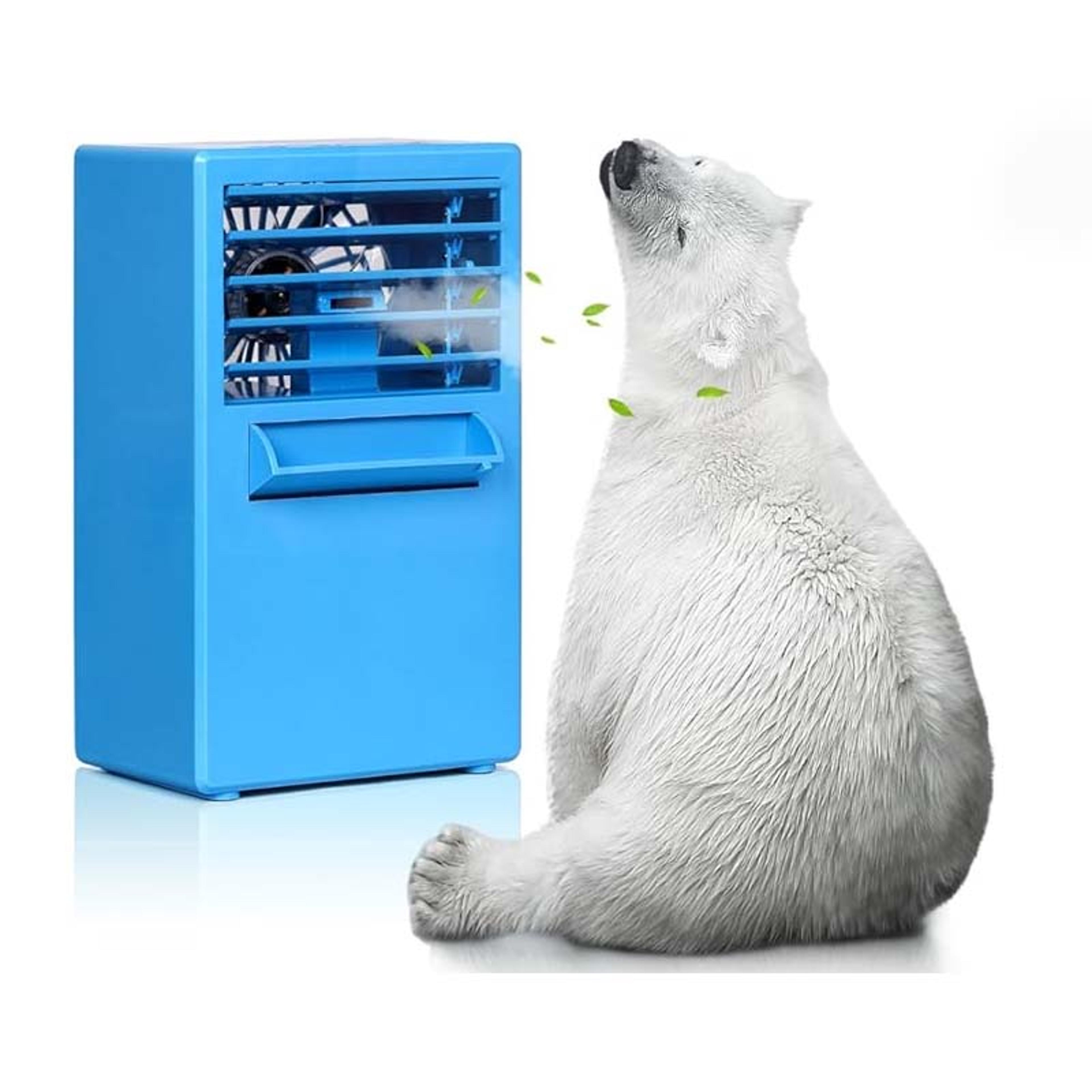 mini portable air conditioner personal space cooler with misting humidifiers