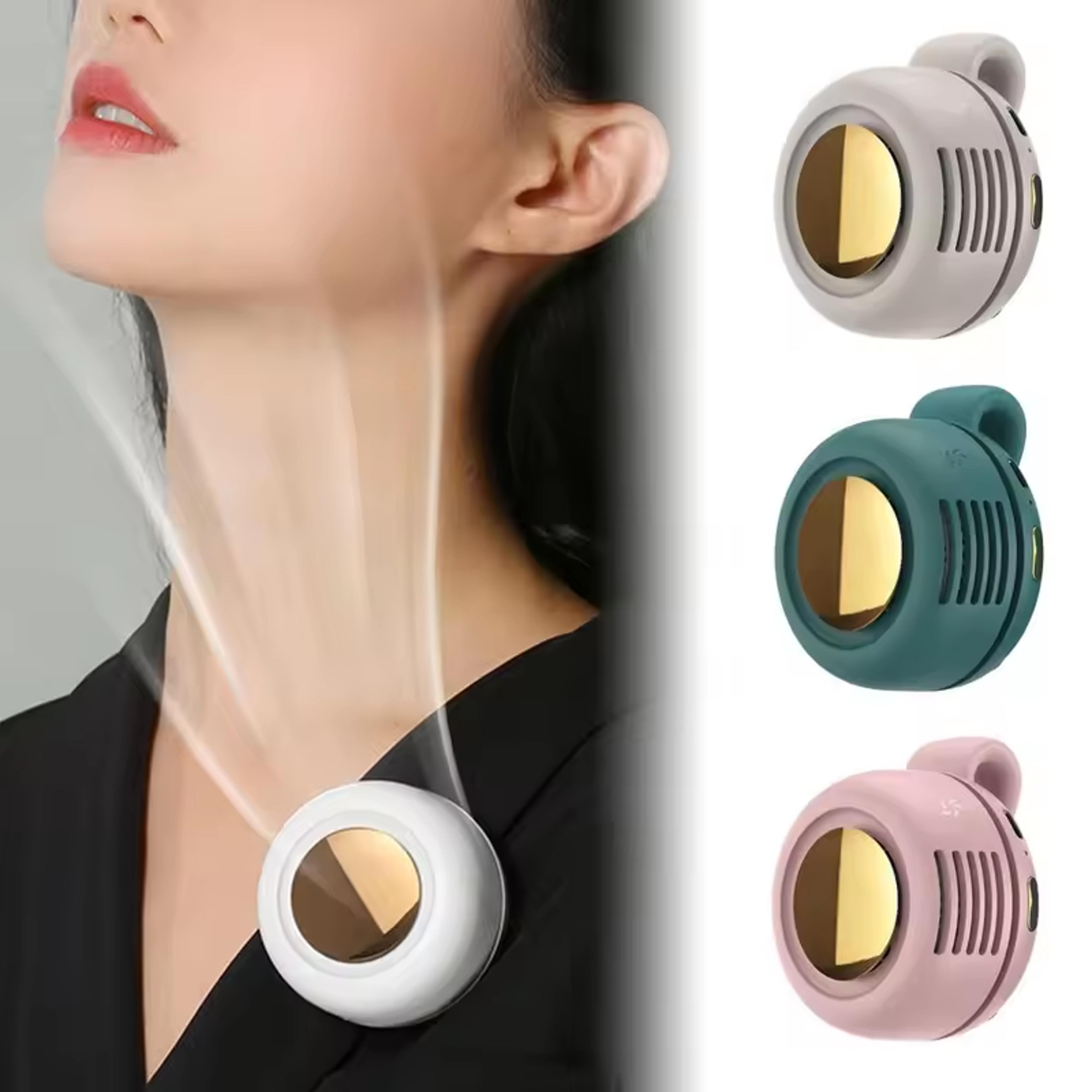 portable rechargeable mini waist fan with clip on design and 3 speed cooling