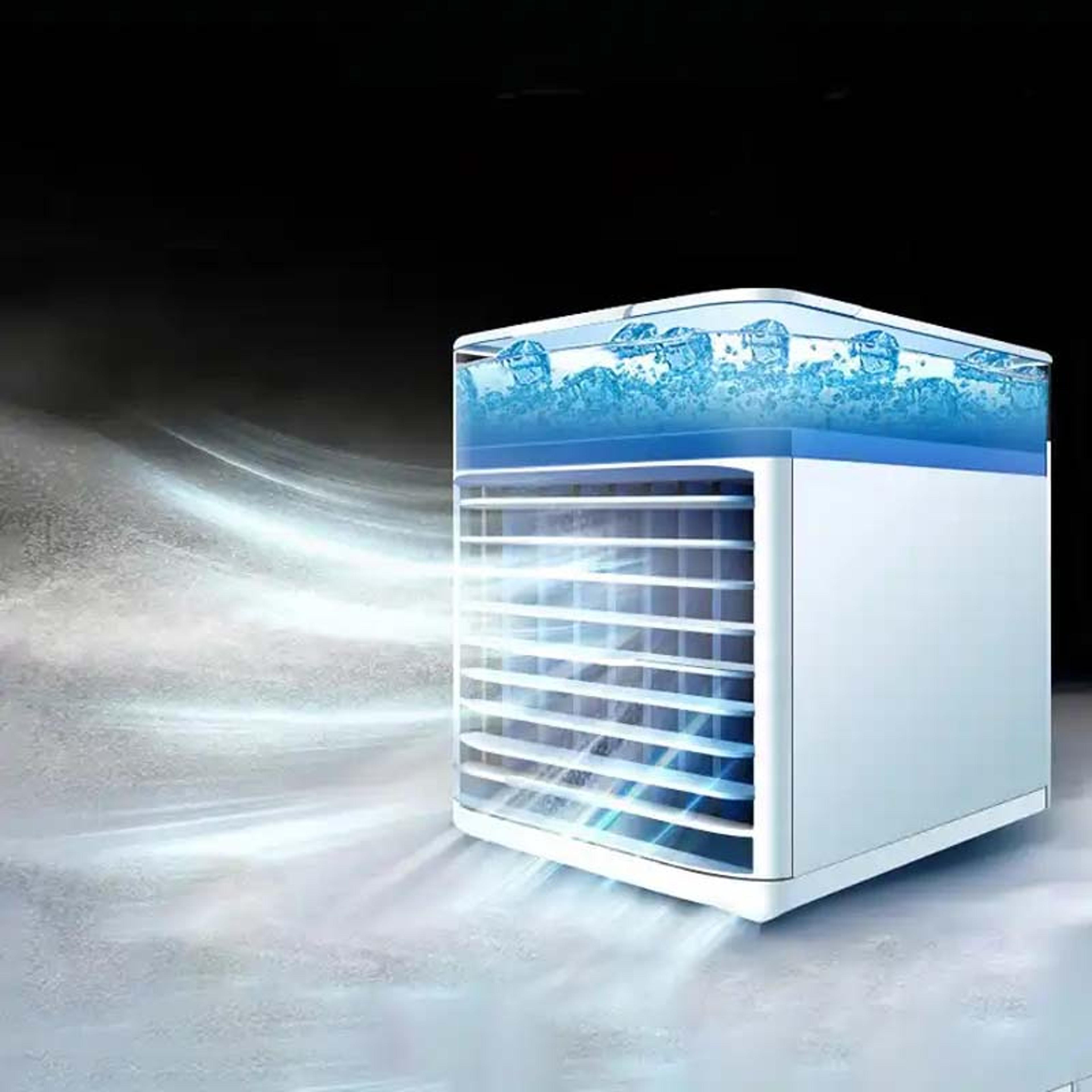 portable air conditioner mini usb cooling fan with water mist for desk and bedroom
