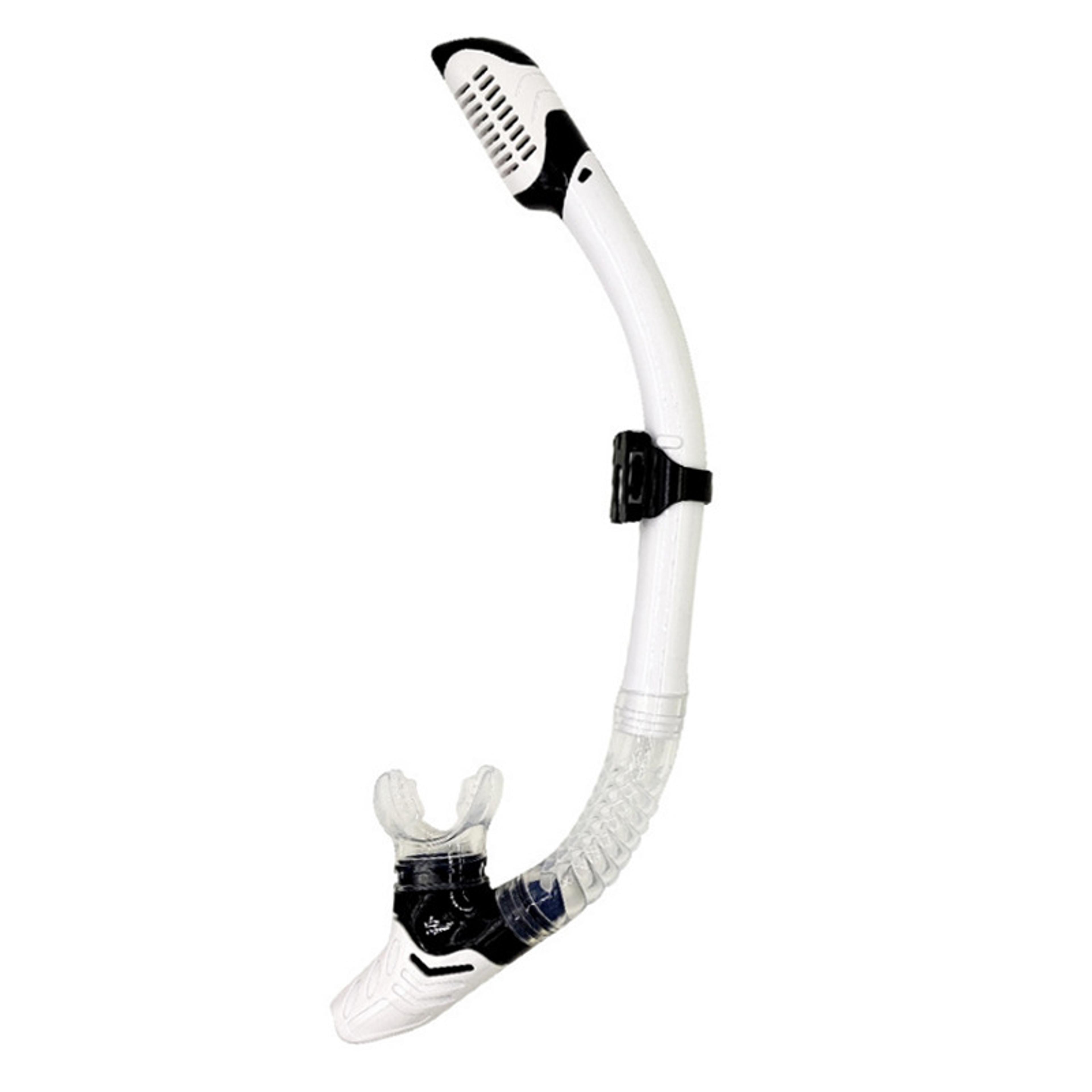 dry snorkel tube with splash guard valve for easy breath underwater swimming and diving