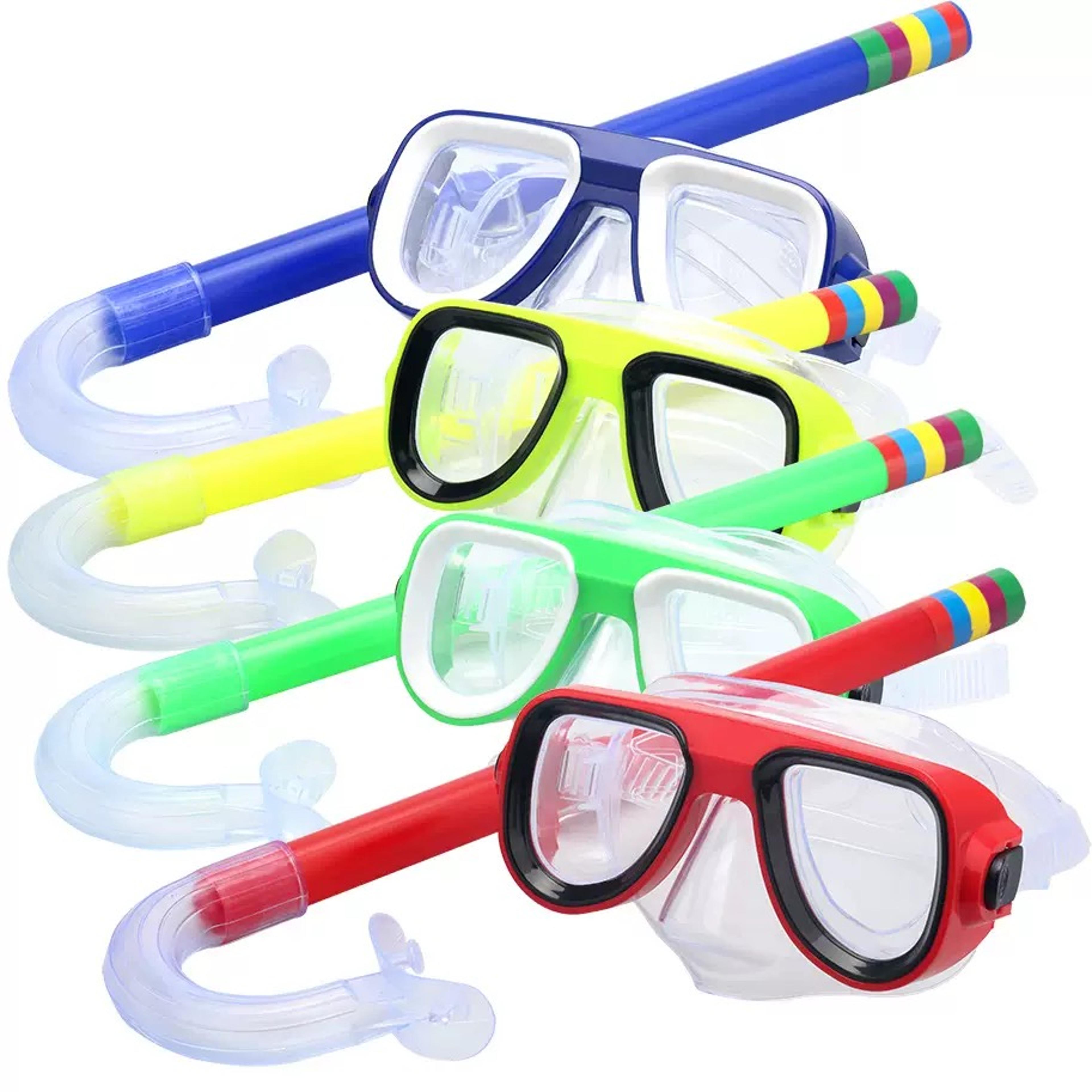 kids snorkeling mask set with anti fog diving goggles and breathing tube for safe underwater adventures