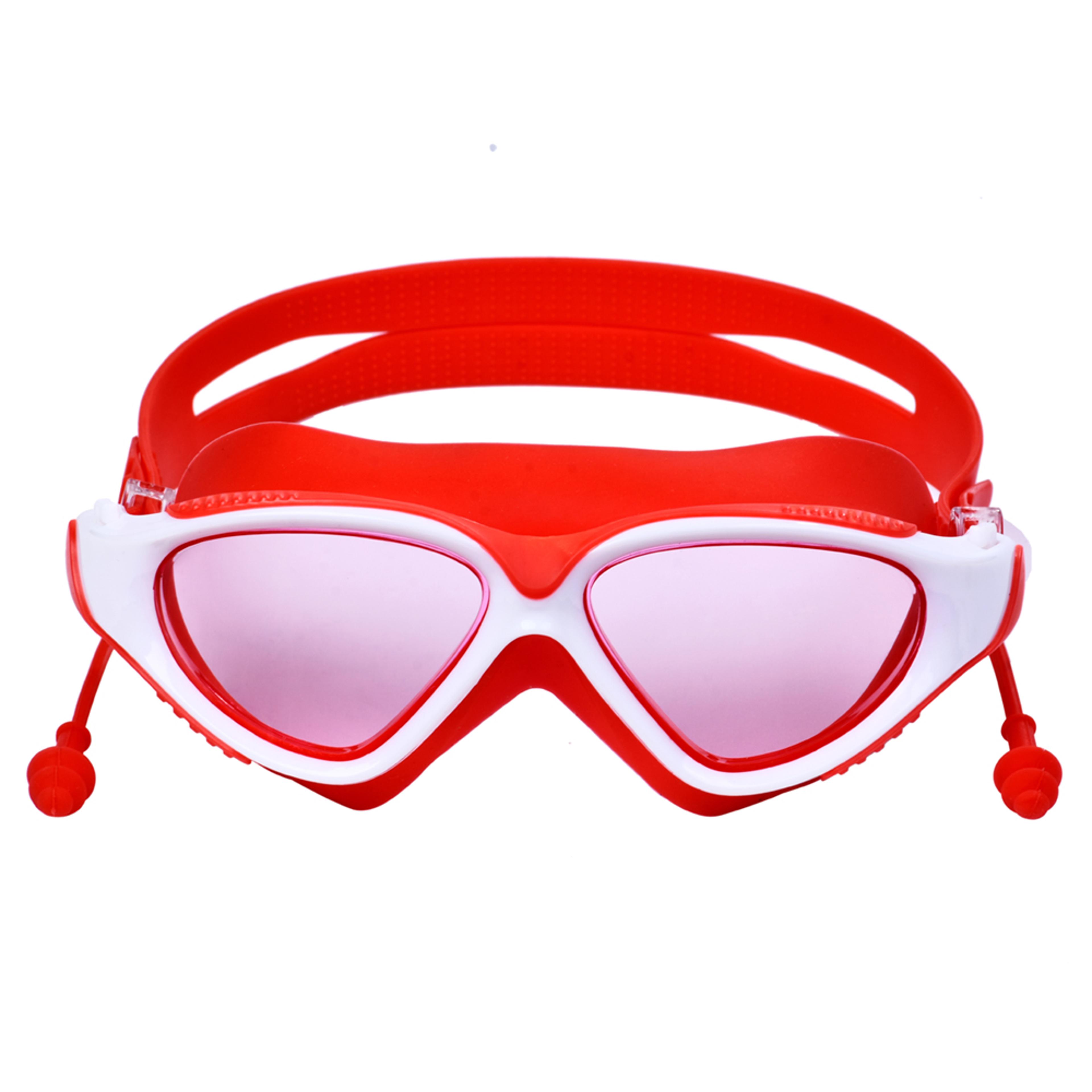 high definition swimming goggles with anti fog lens waterproof earplugs for adult