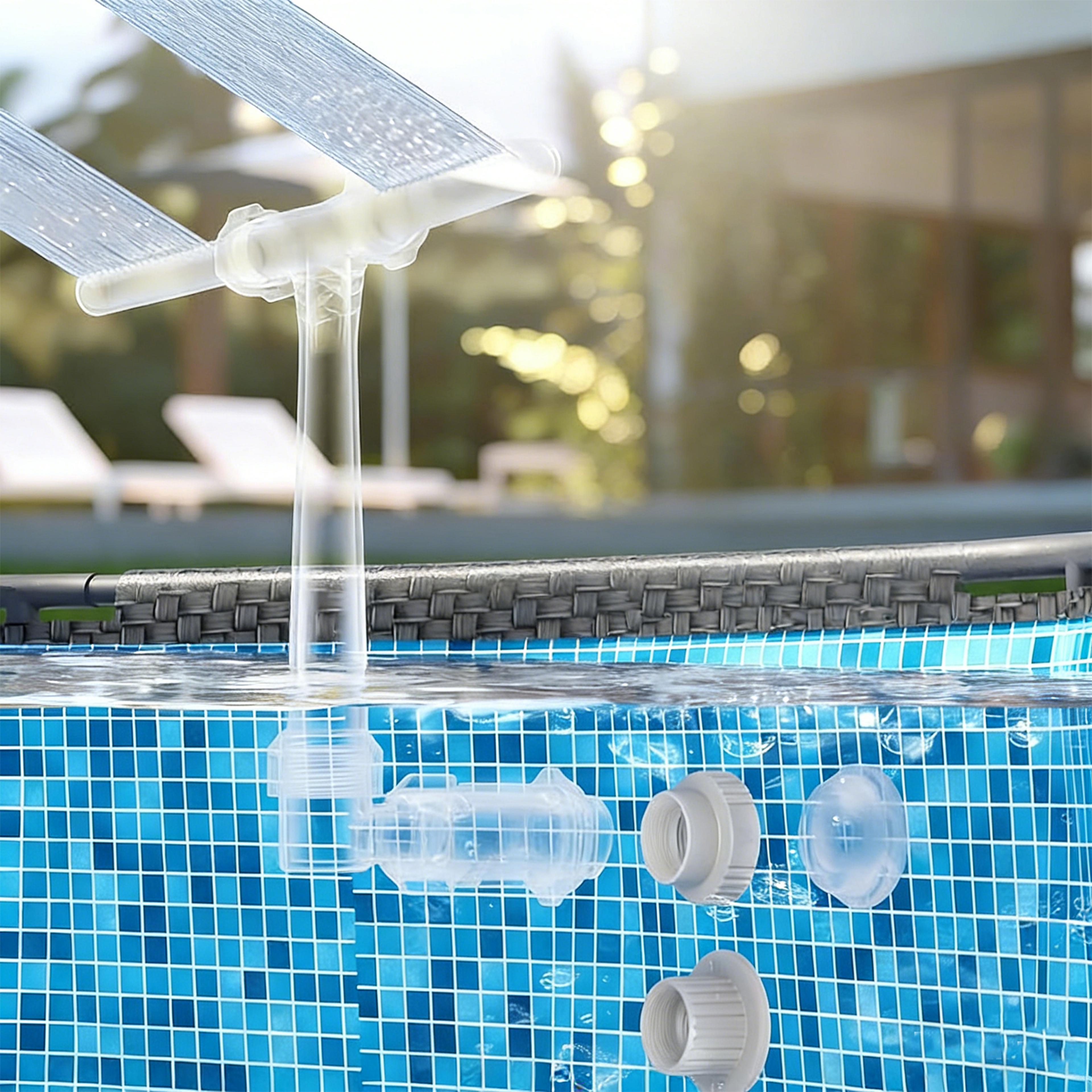 pool fountain adapters abs ground pool water feature connectors for backyard swimming pools