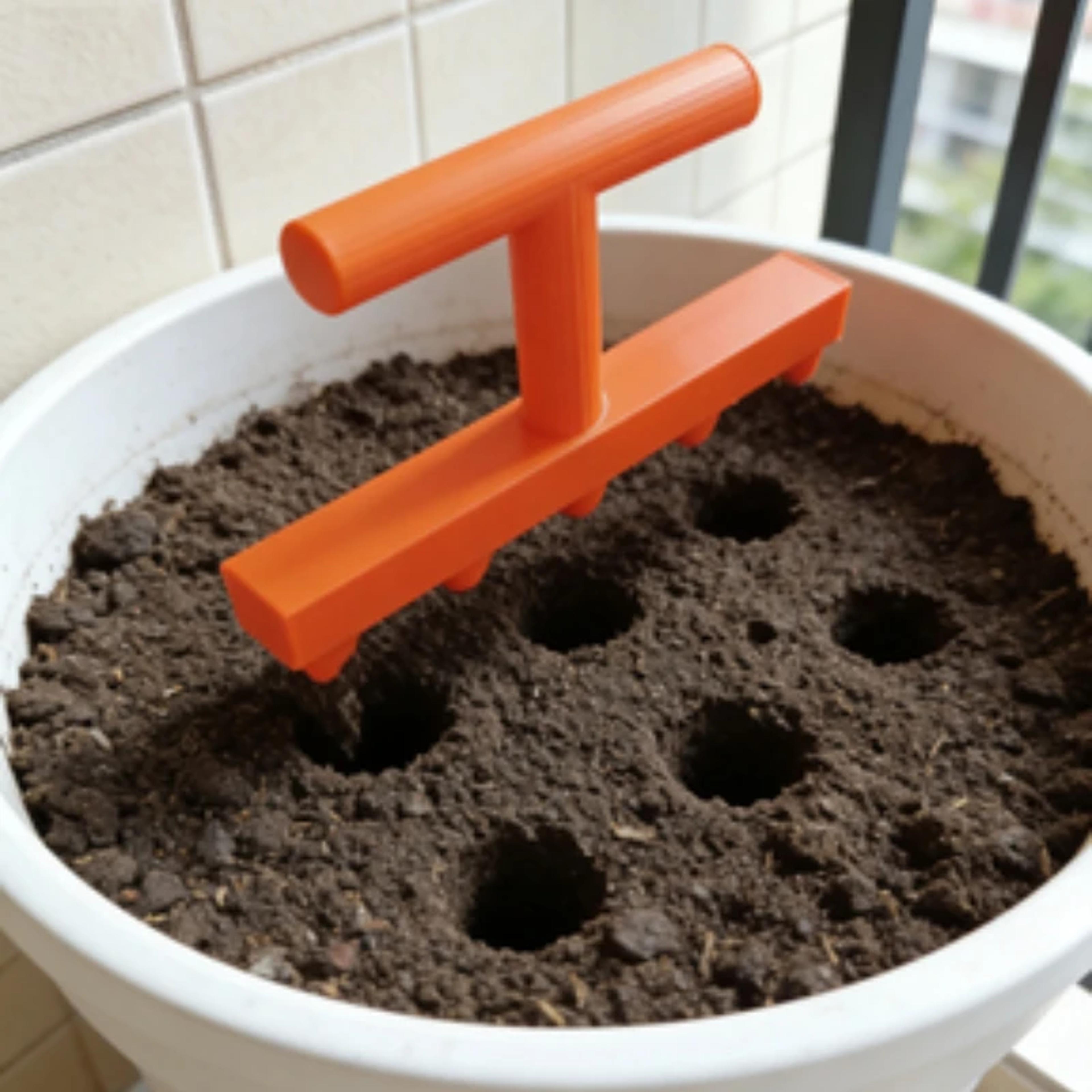 precision garden dibber seed planting tool for easy seedling & flower planting