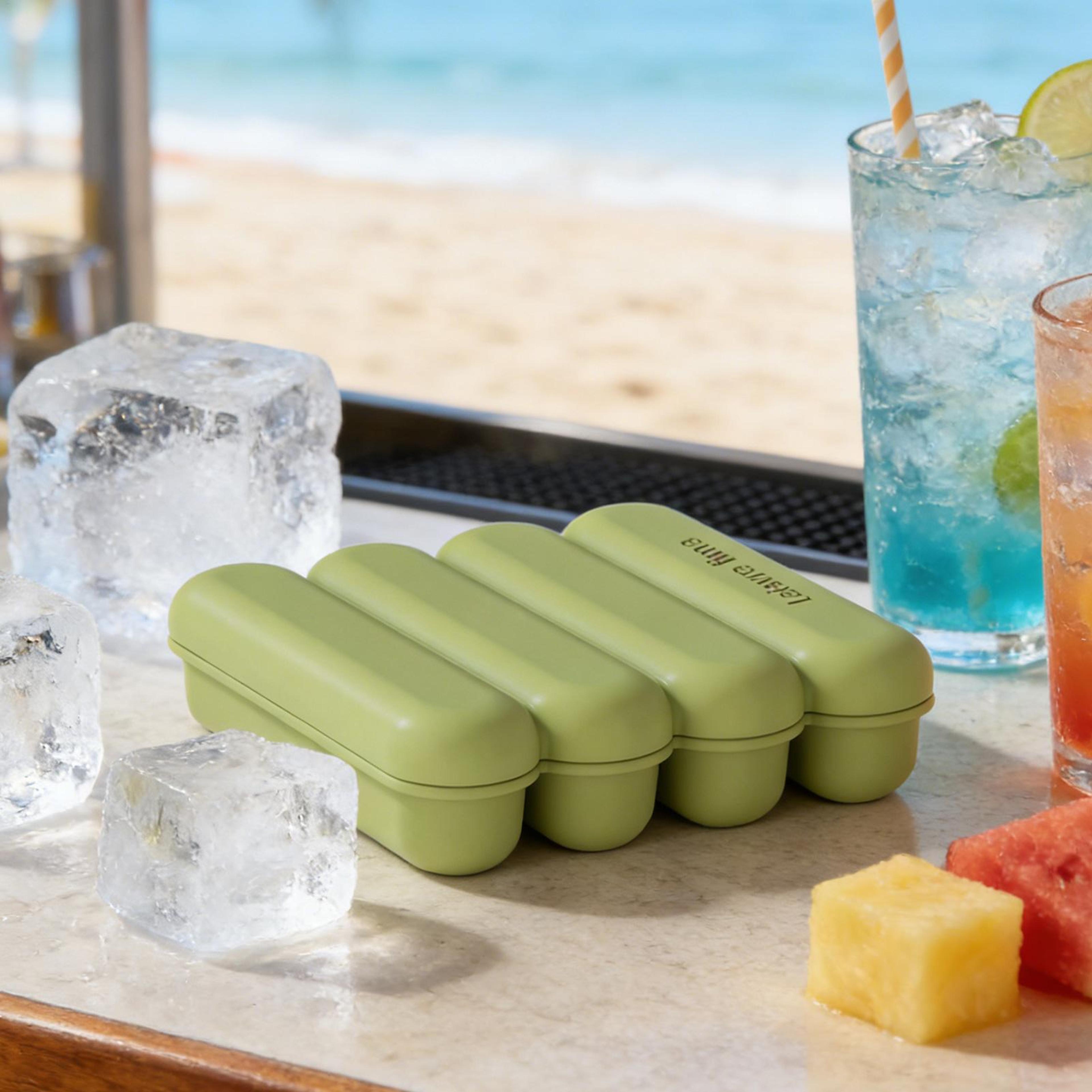 slimchill silicone ice stick tray for water bottles, whiskey & cocktails