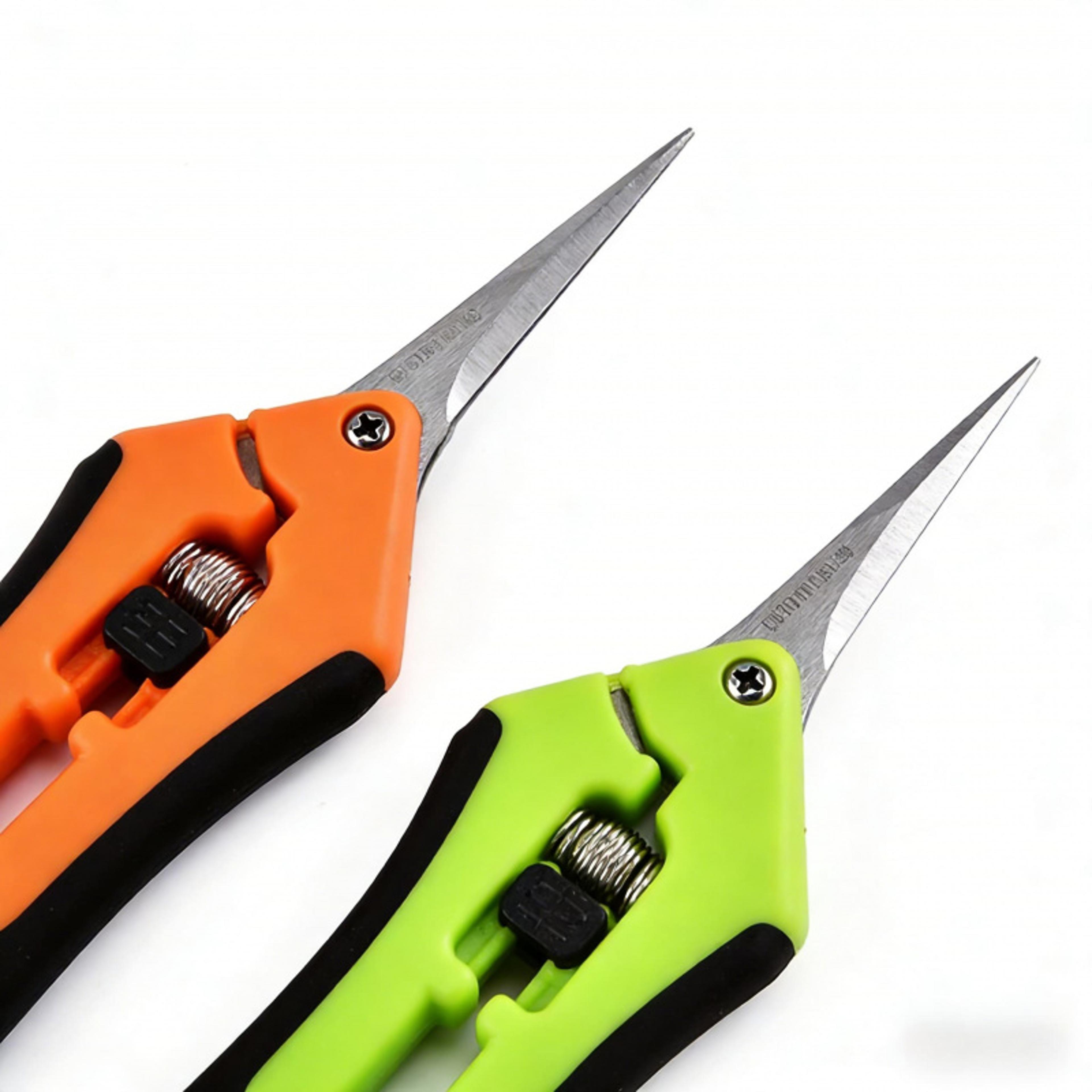 precision fruit picking scissors stainless steel pruning shears for garden, orchard & beekeeping