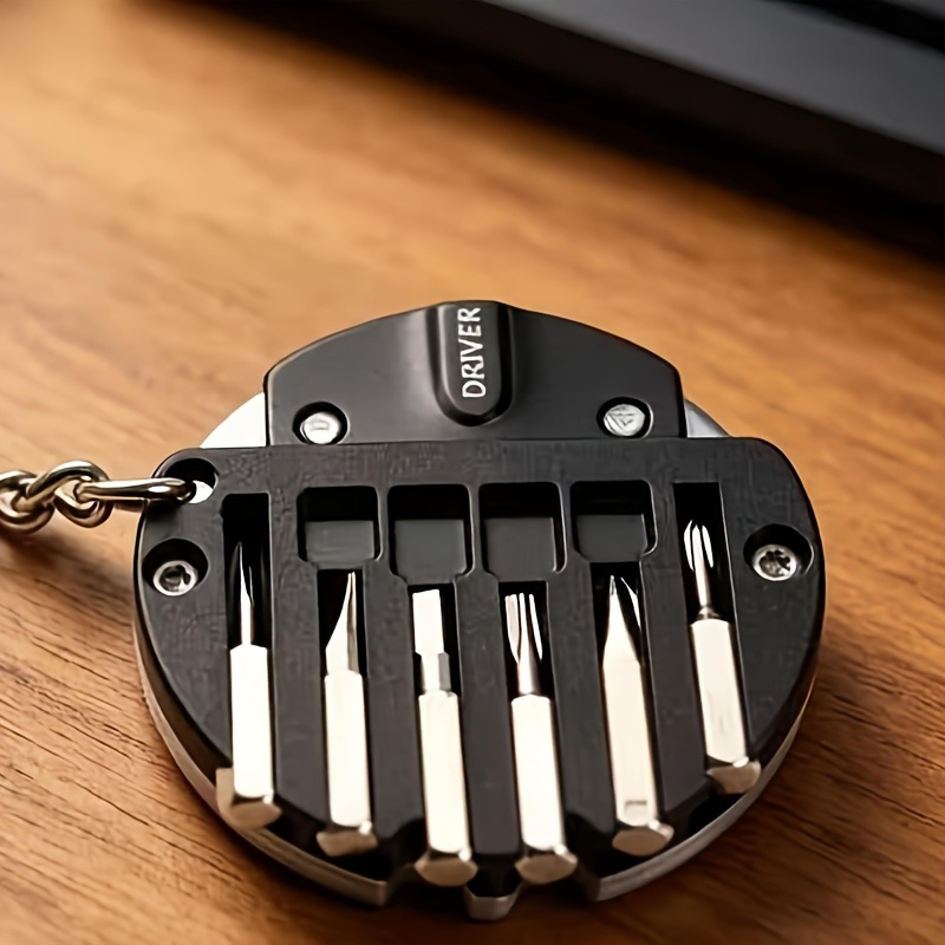 pocketpro edc keychain tool multitool with mini screwdriver and bottle opener