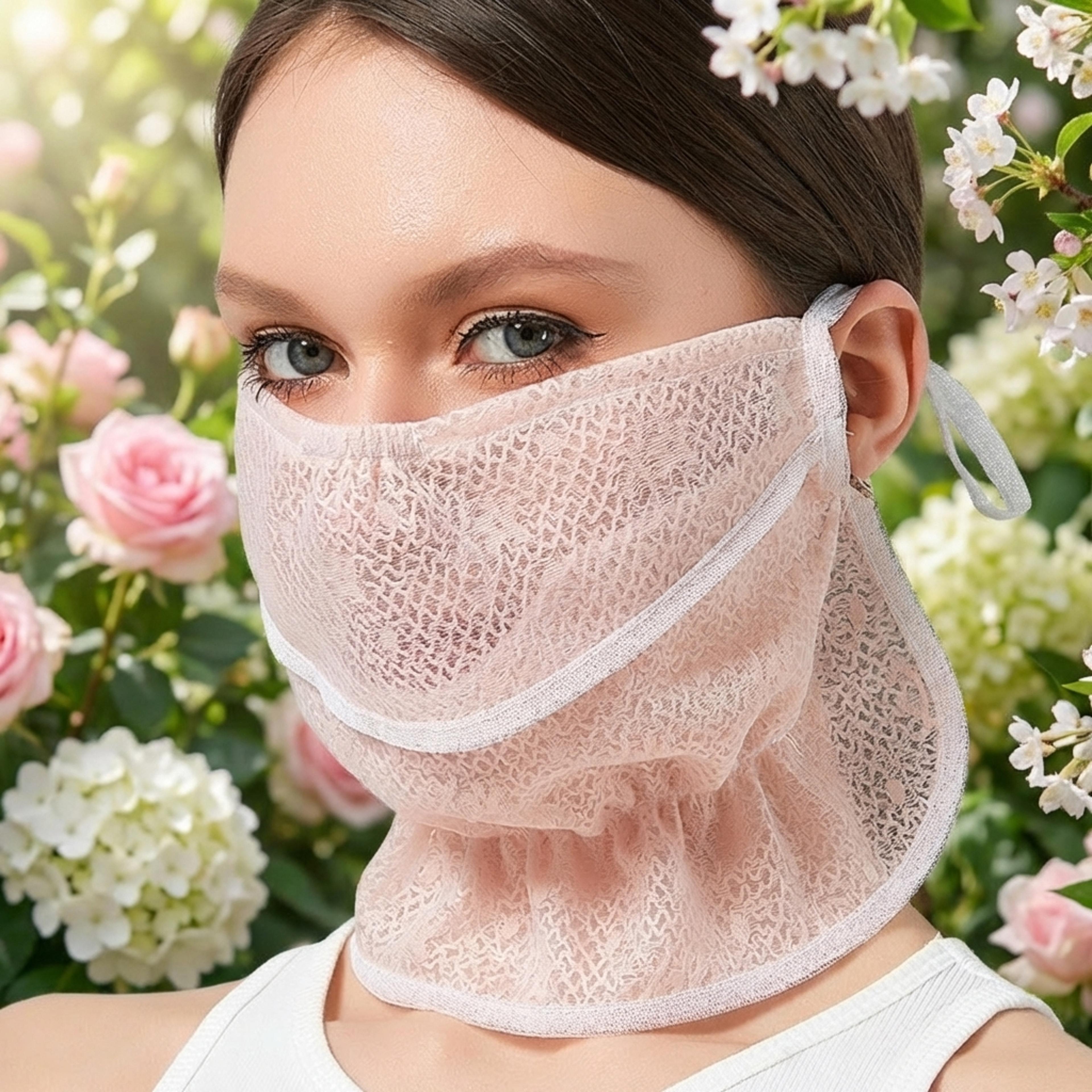 summer uv face mask with neck protection breathable sun protection face cover
