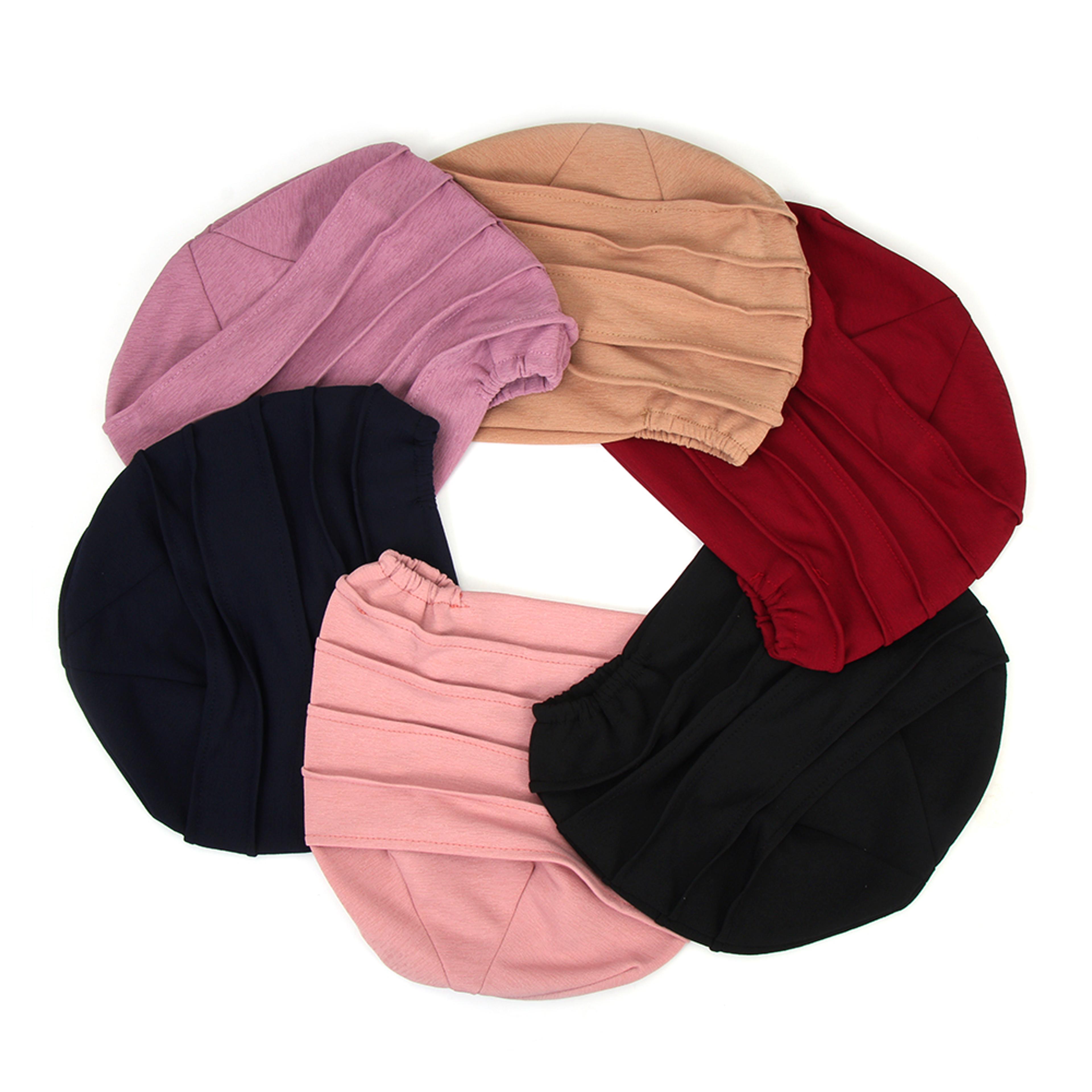 soft cotton slouch beanie chemo cap & hijab undercap stretch turban hat for women