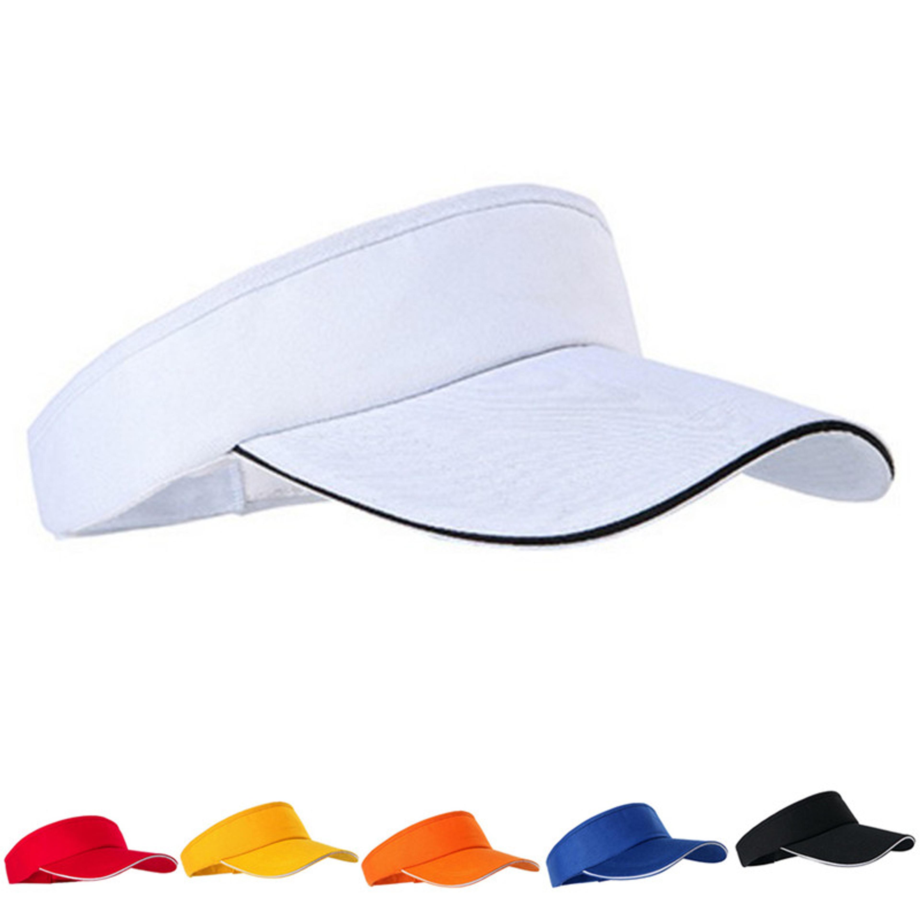 aeroshade tennis visor adjustable sports visor hat for running, golf & beach sun protection
