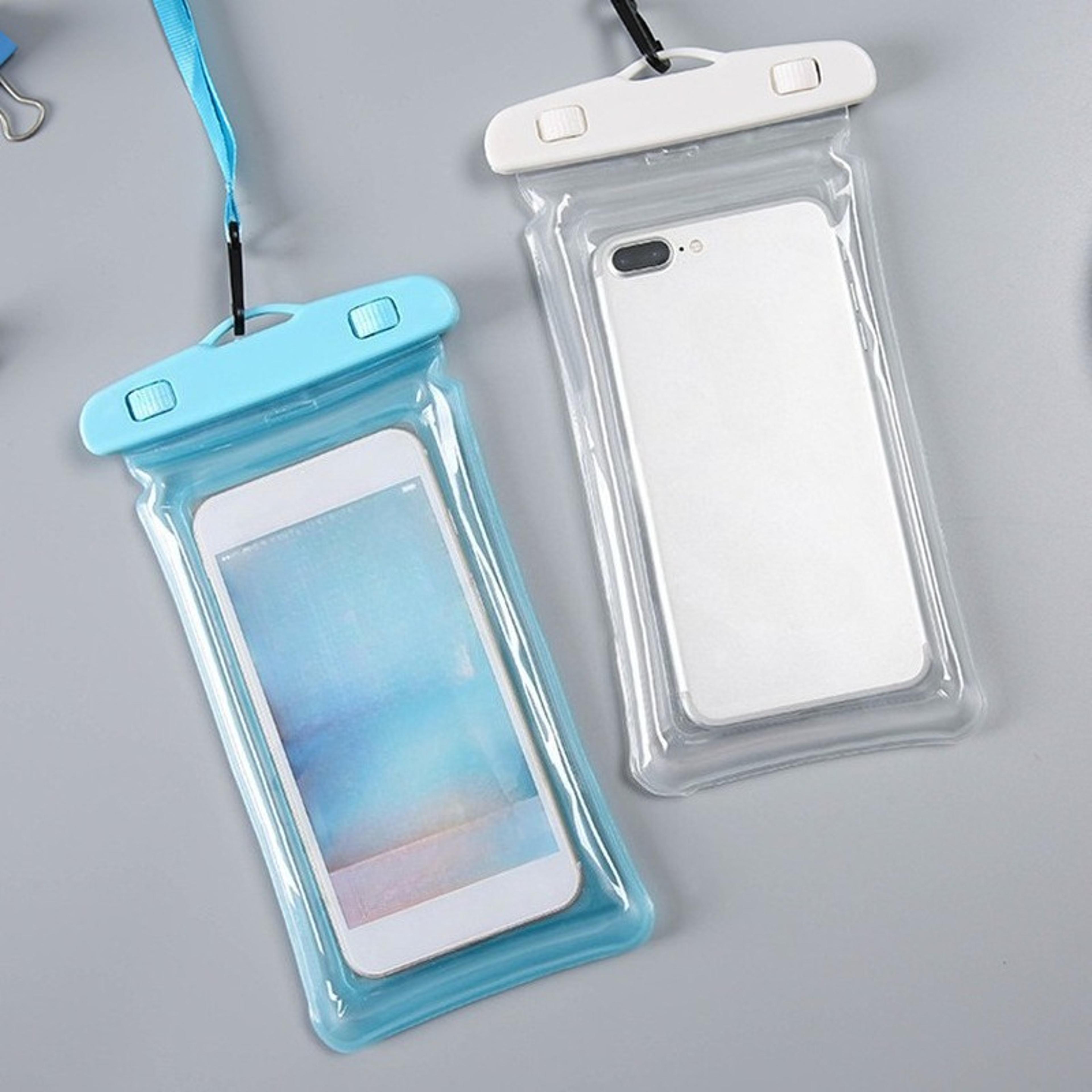 universal waterproof phone pouch touchscreen swim dry bag for beach, pool & travel