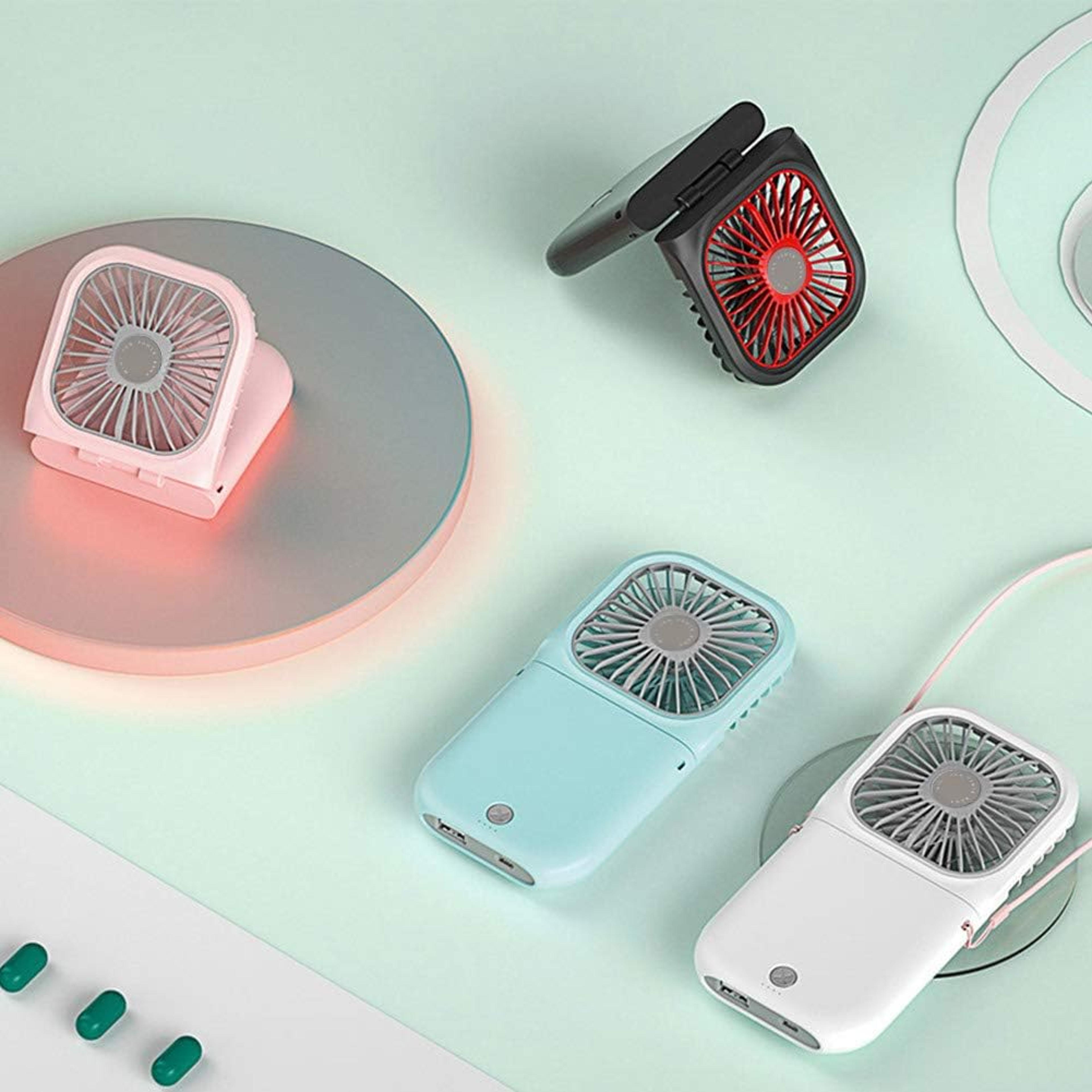 portable neck fan usb rechargeable foldable