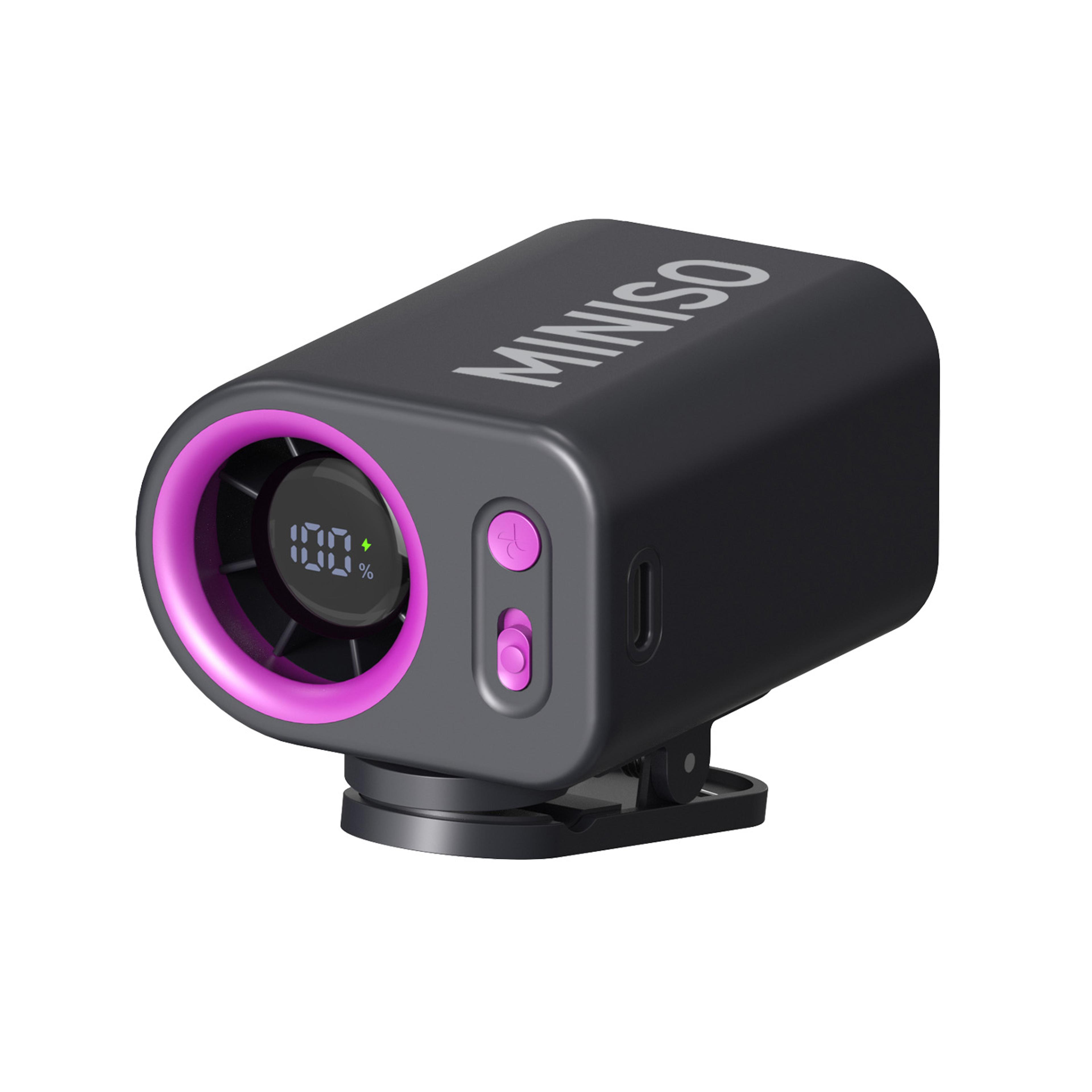 portable waist fan with 100 speed airflow 3000mah battery and 360° rotating wearable fan