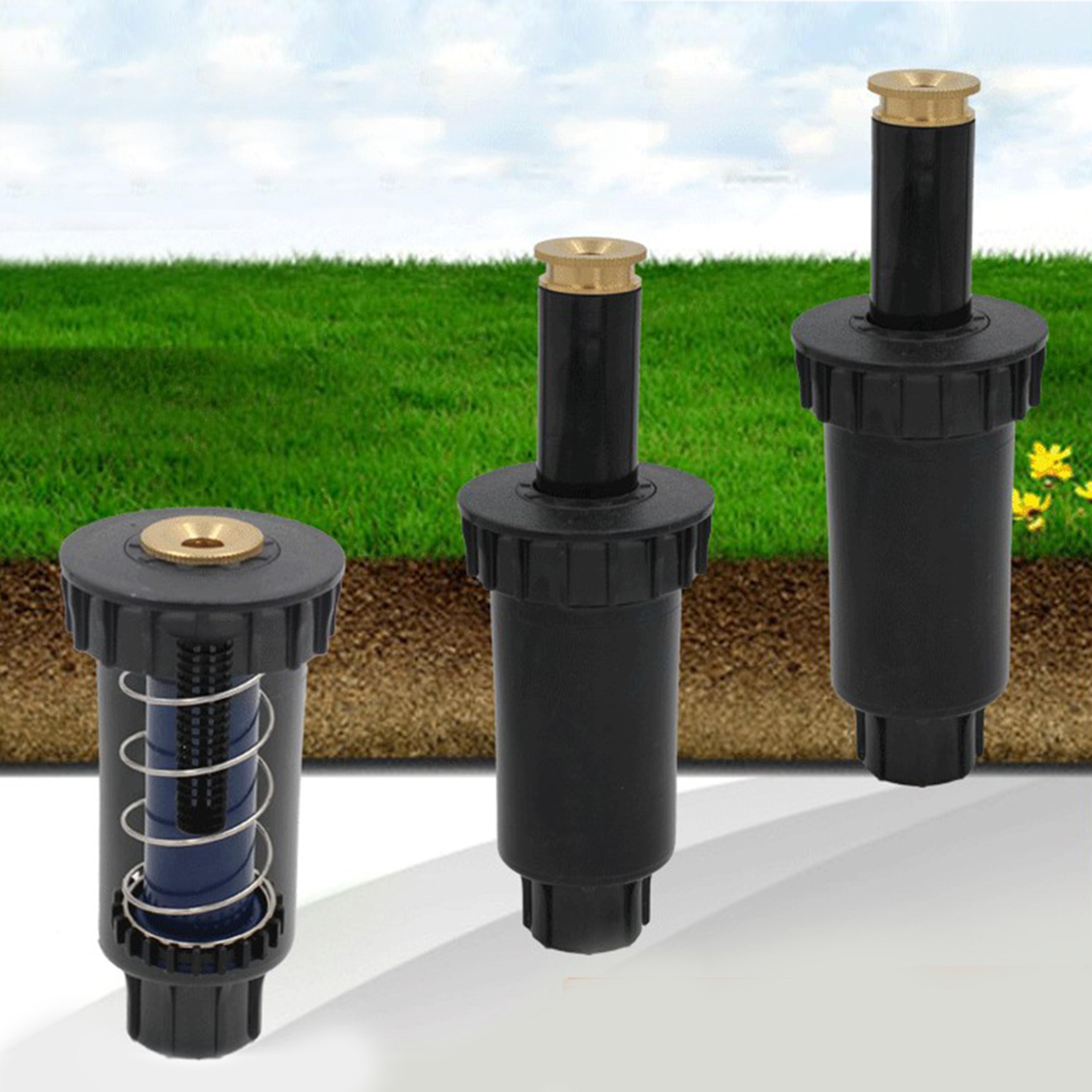 adjustable pop up sprinkler head 90° 180° 360° lawn irrigation nozzle