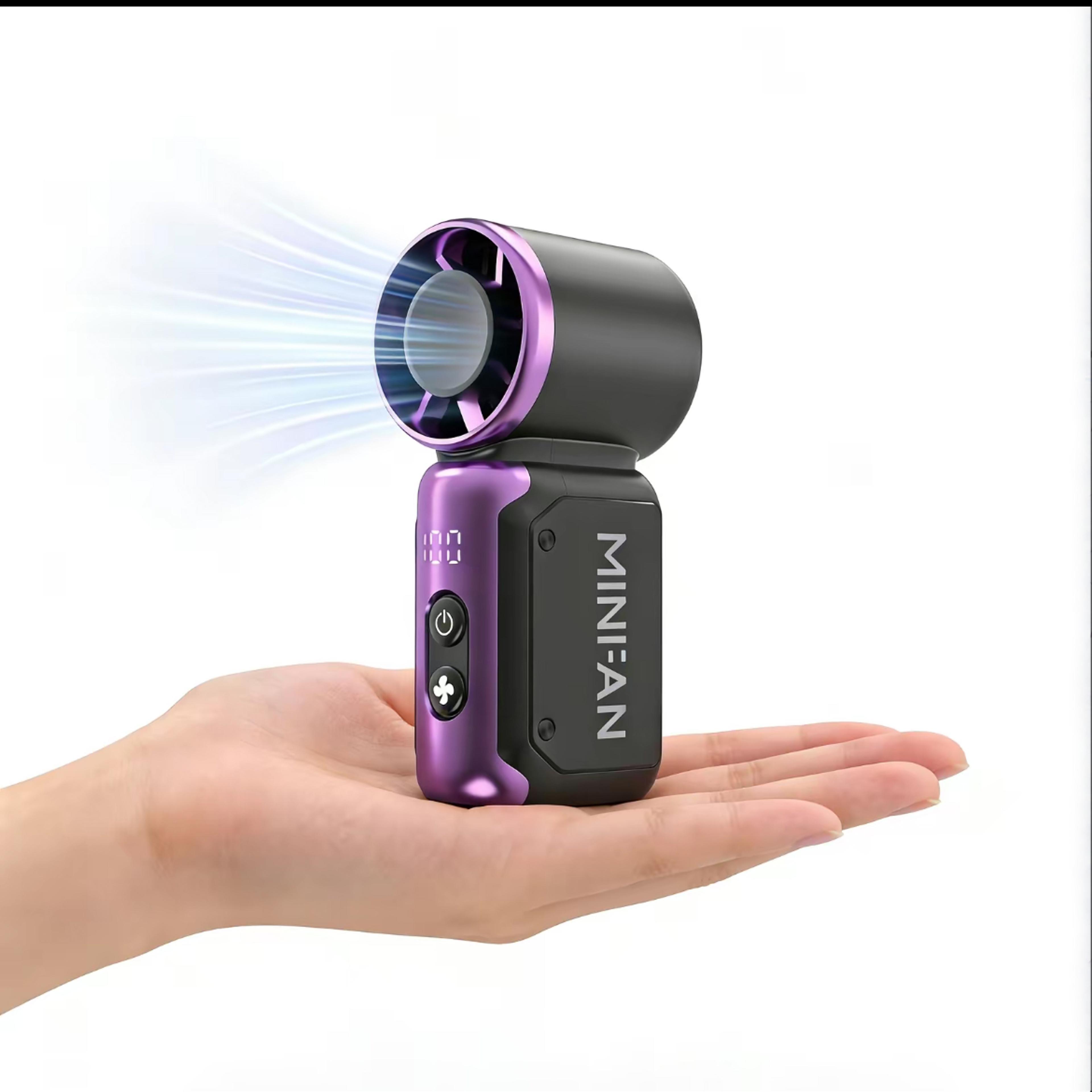 portable mini bladeless fan usb rechargeable personal cooling fan for travel & office