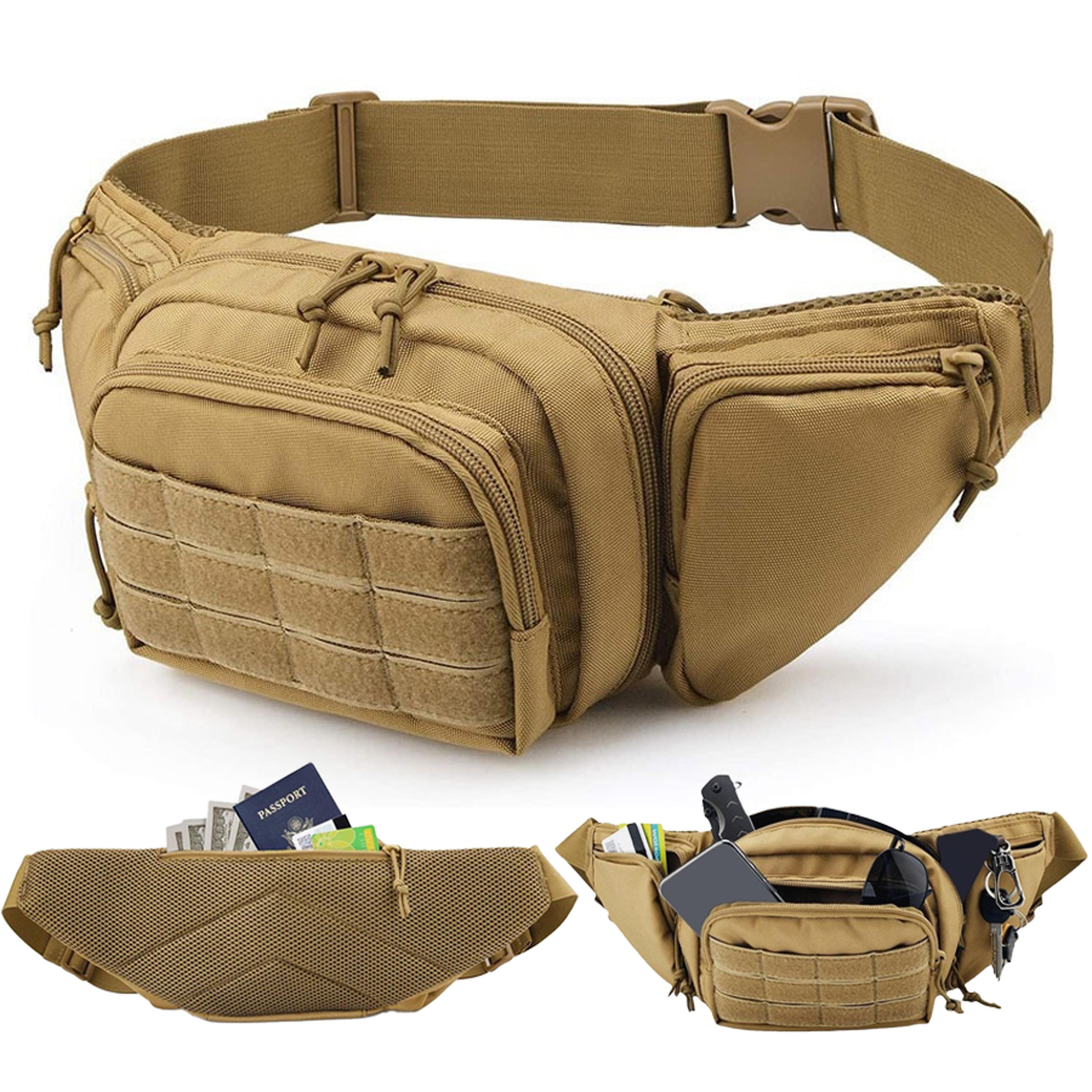 activego running waist bag large capacity crossbody waist bag for travel, sports & everyday carry