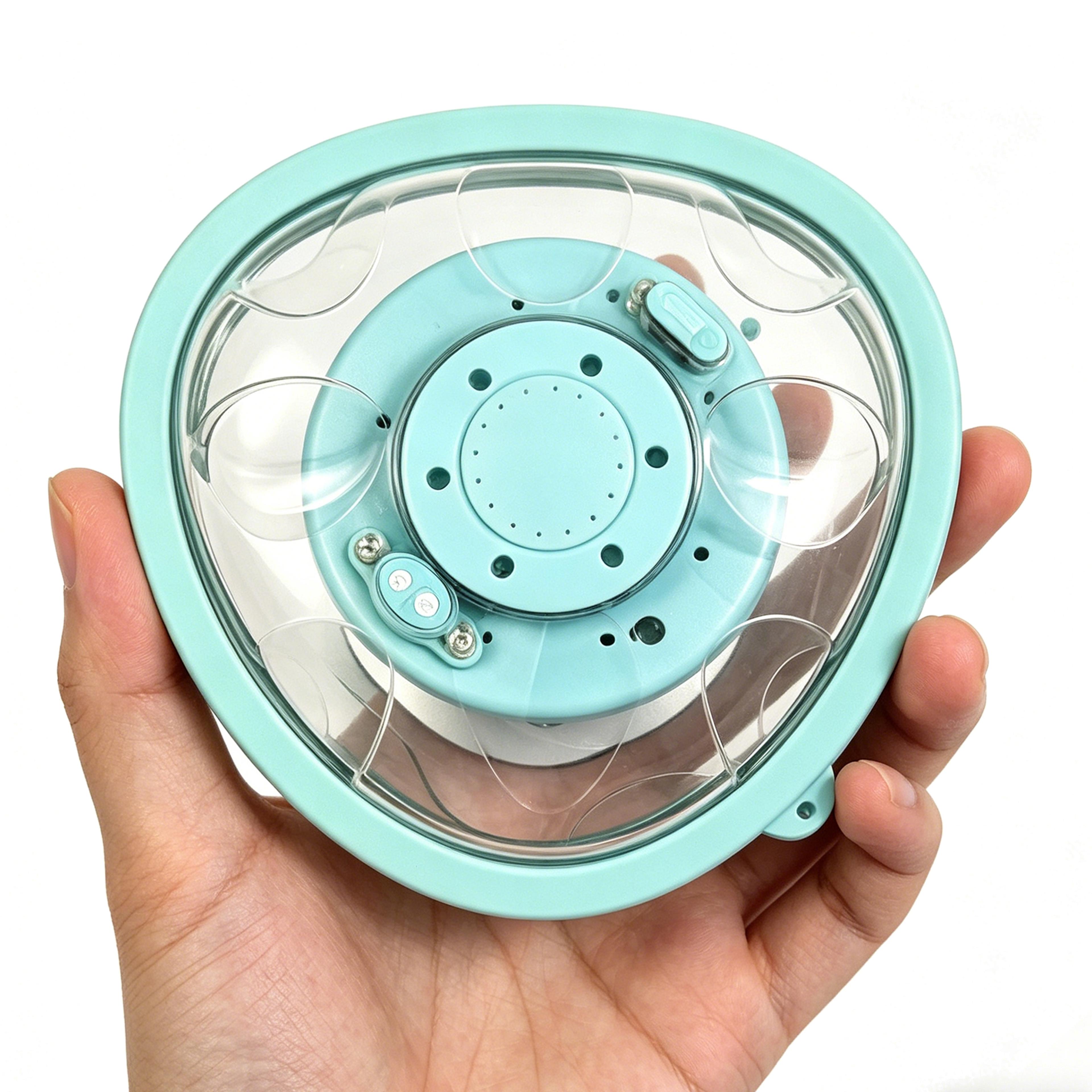 rechargeable pool fountain with rgb lights & remote for above ground pools