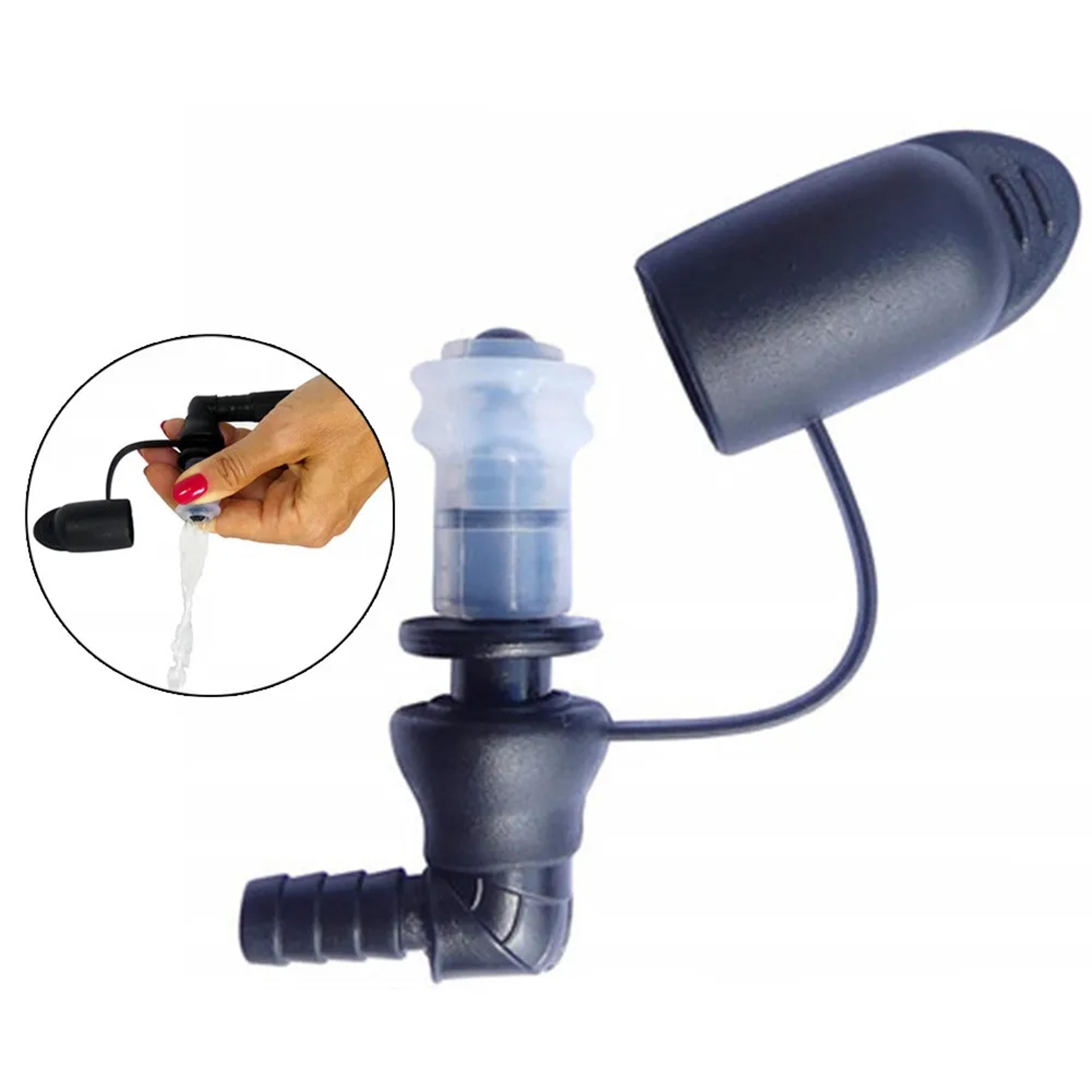 outdoor hydration pack bite valve replacement mouthpiece with dust cover for hiking cycling & camping
