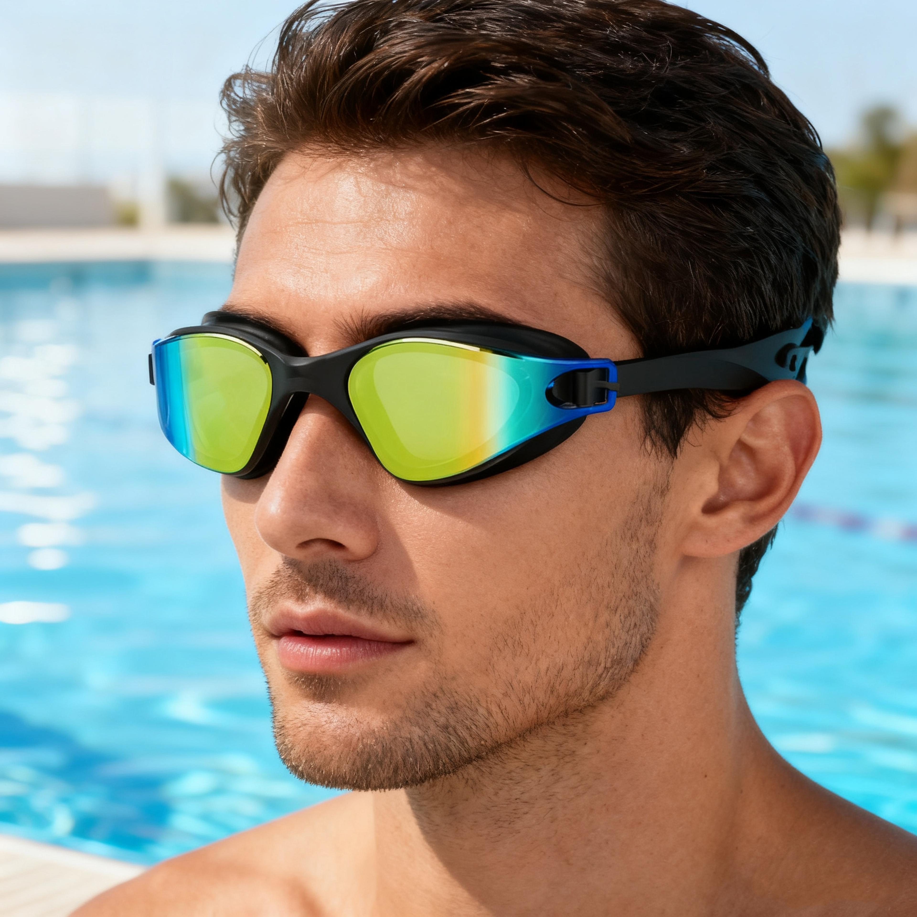 crystalview swimming goggles hd anti fog waterproof adult swim goggles with oversized comfort fit