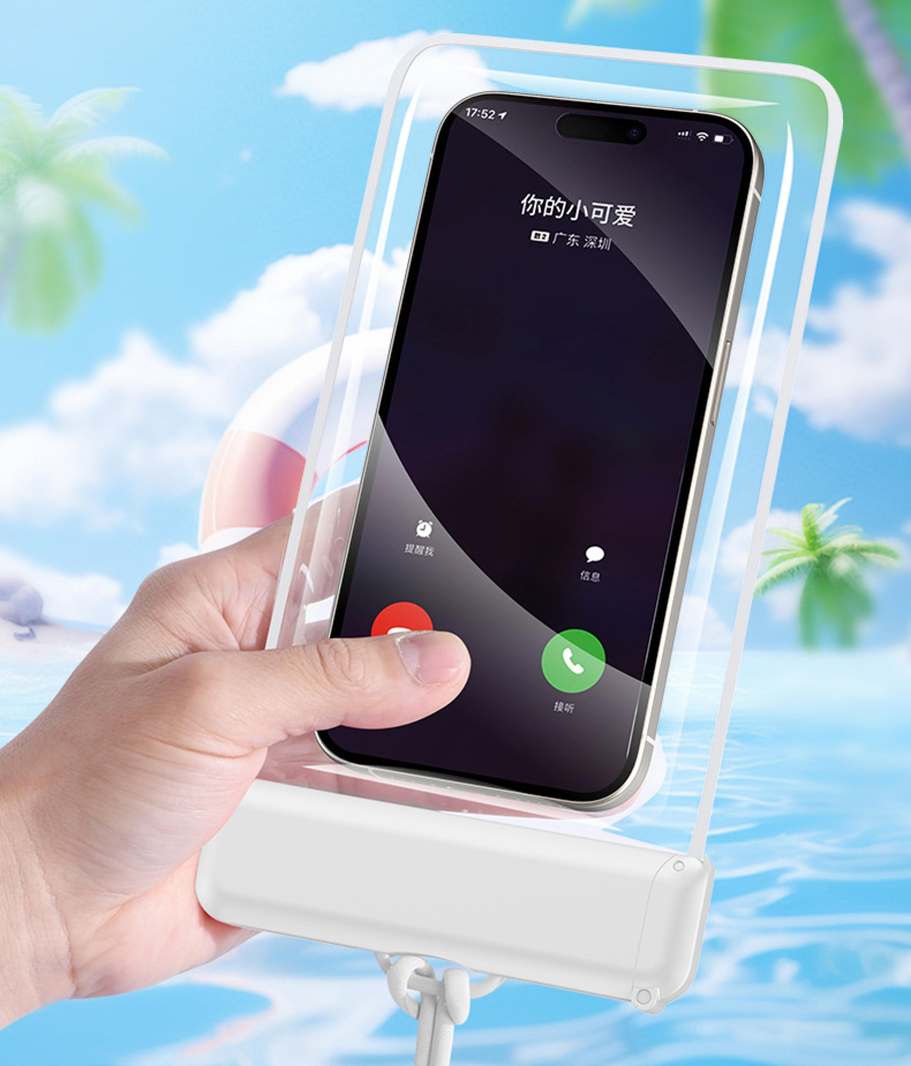 ipx8 waterproof phone pouch for swimming & diving | underwater phone case fits phones