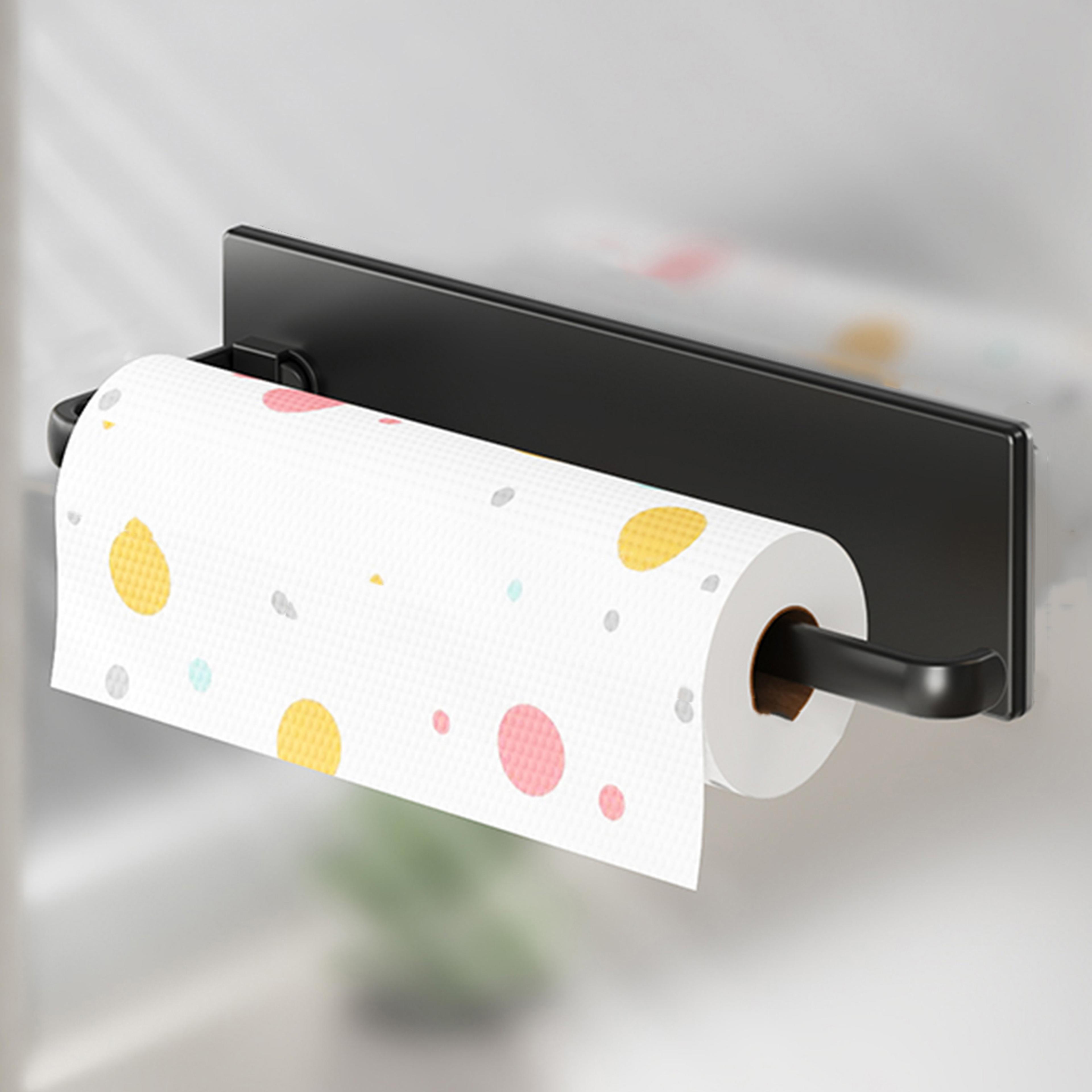 magnetic paper towel holder for refrigerator no drill kitchen towel rack
