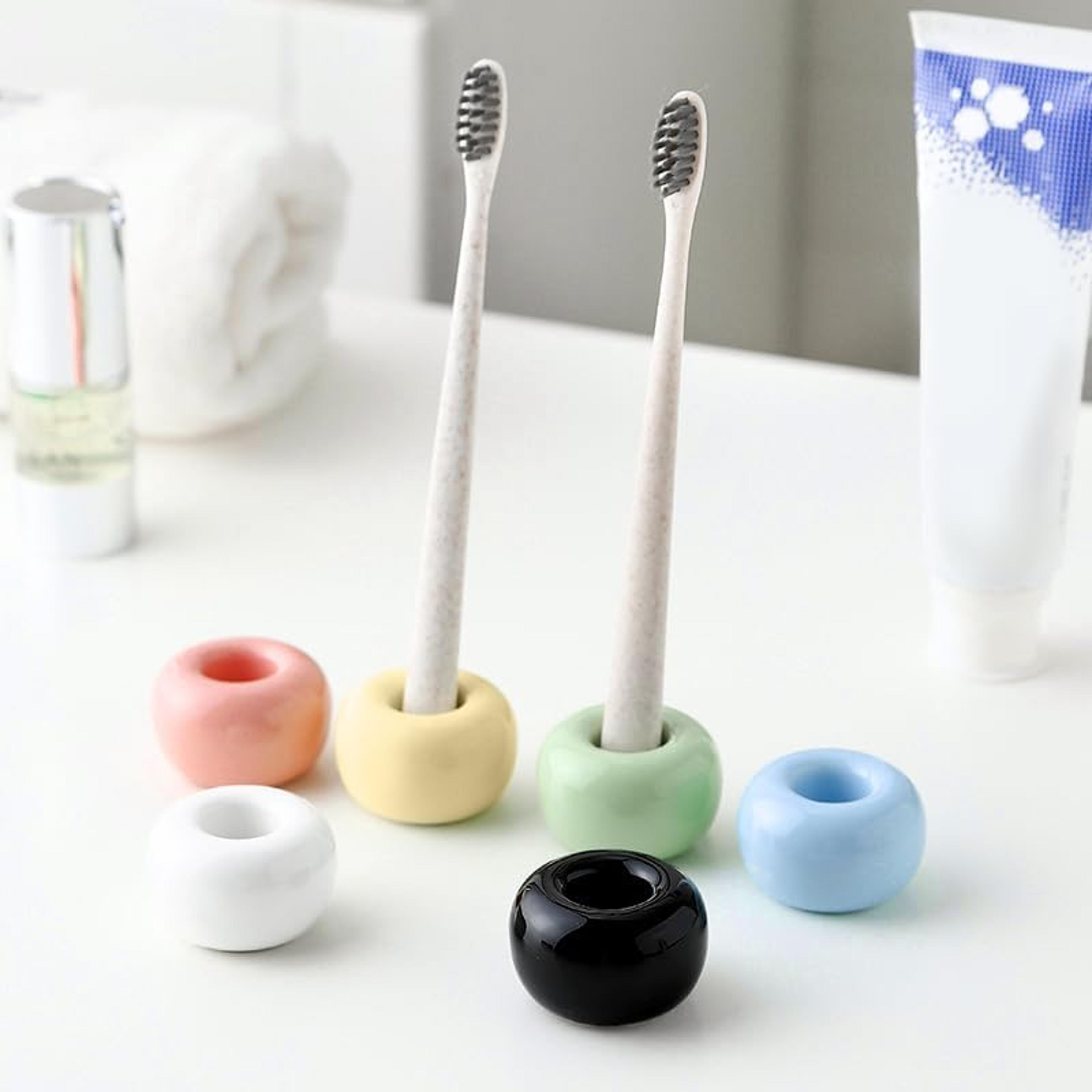 ceramic toothbrush holder bathroom organizer for electric toothbrush & toothbrush stand