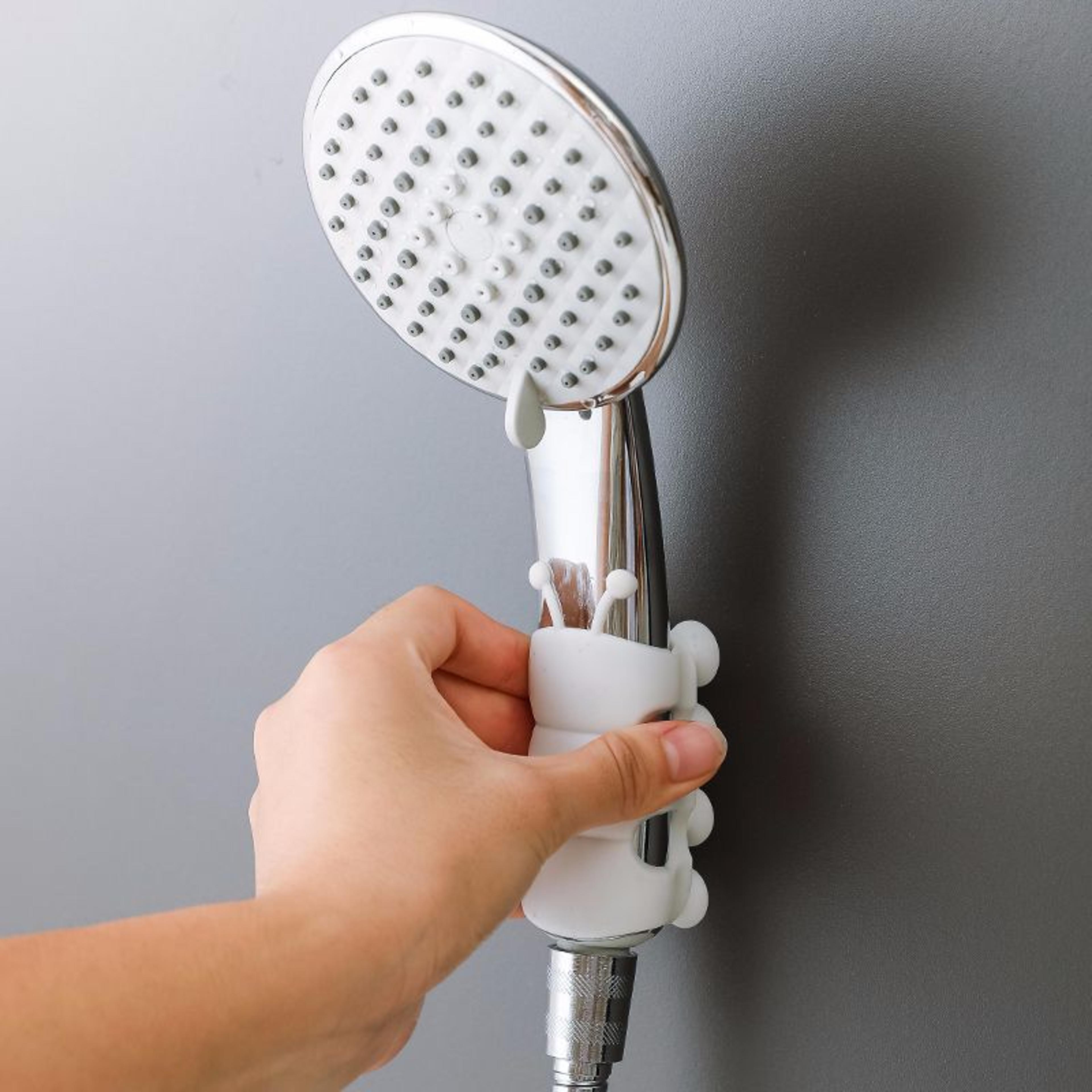 universal adjustable shower head holder no drill suction cup shower bracket
