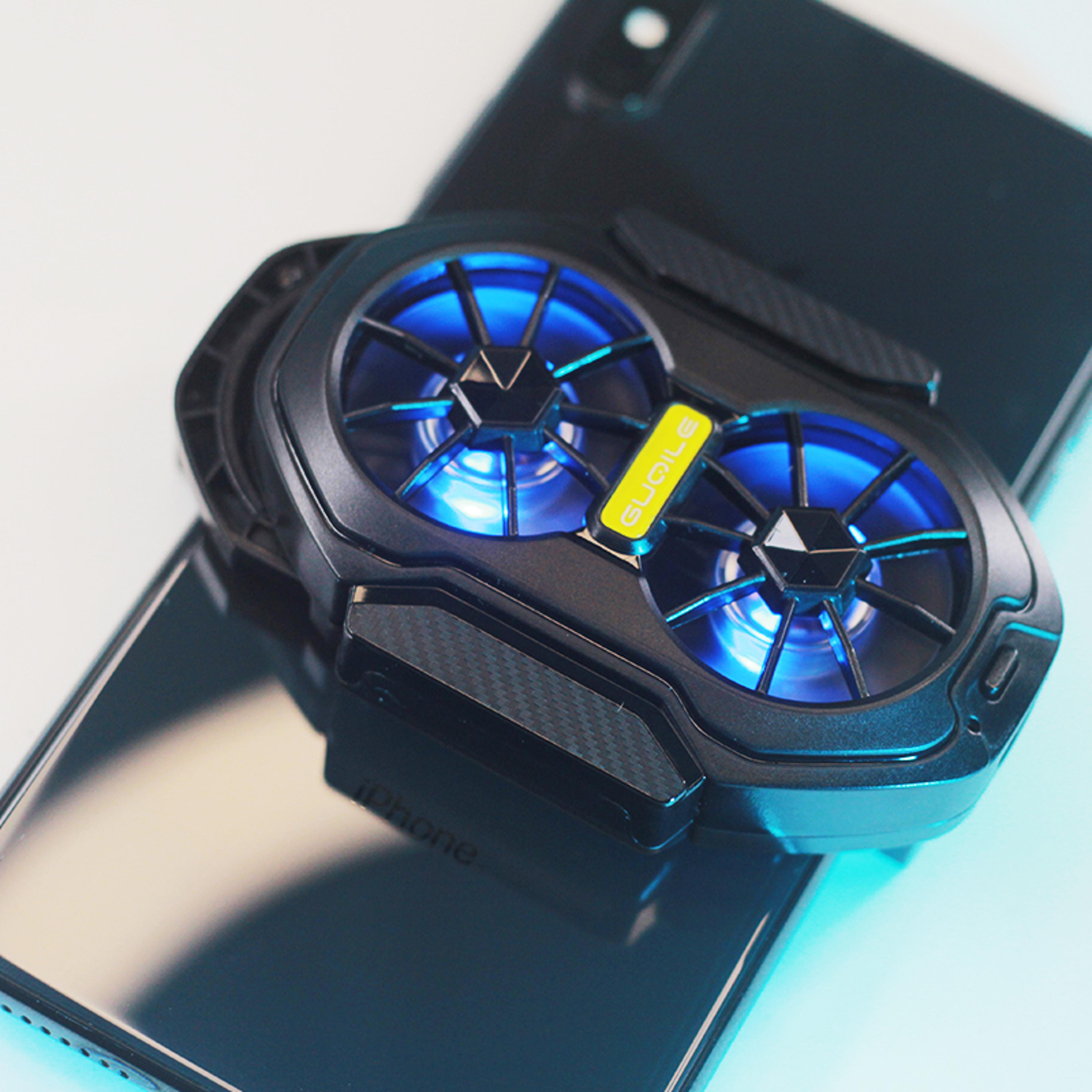 fs01 gaming phone cooler rechargeable phone cooler with dual fan for fast mobile cooling