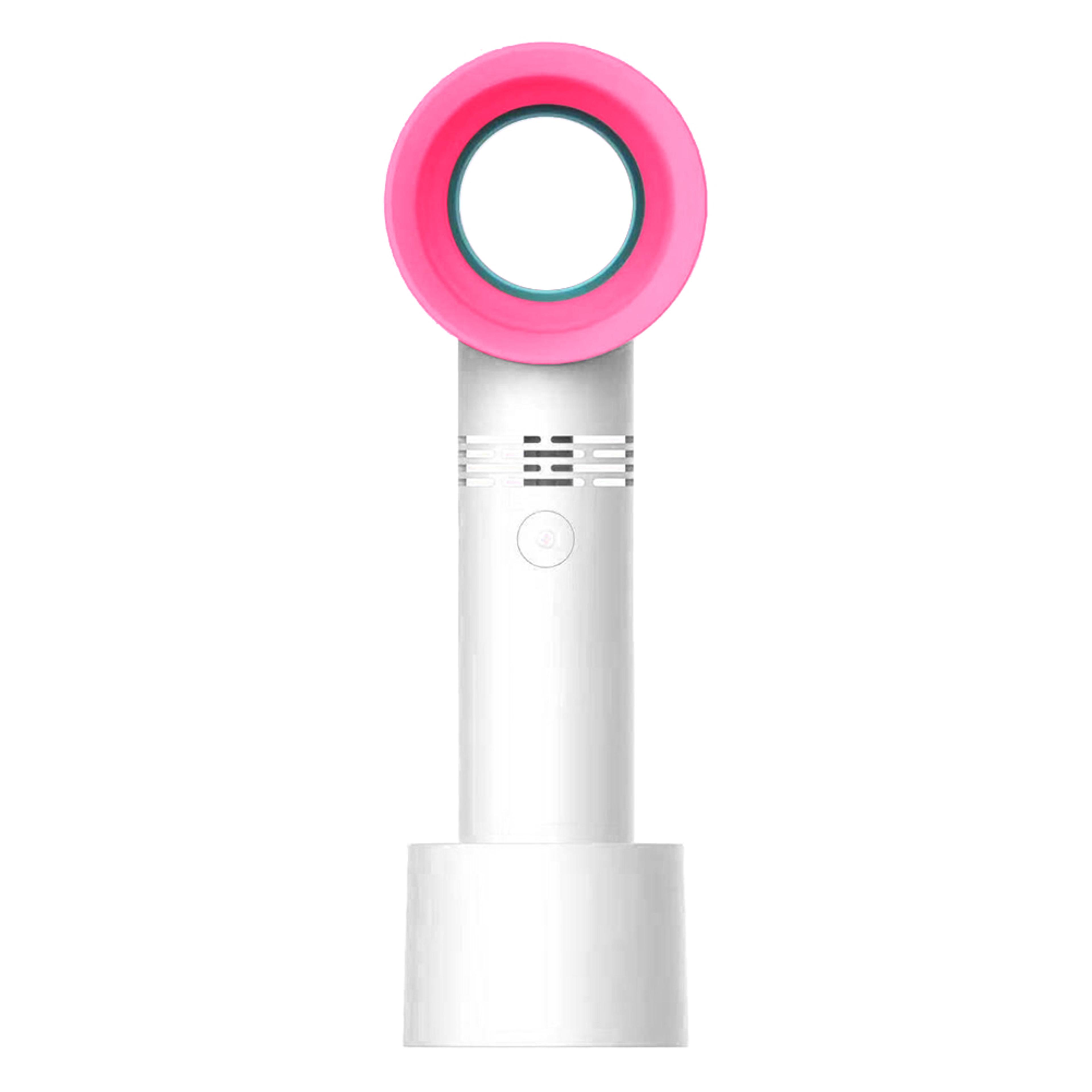 portable bladeless fan with led display 6 speed desktop air cooler usb quiet cooling fan