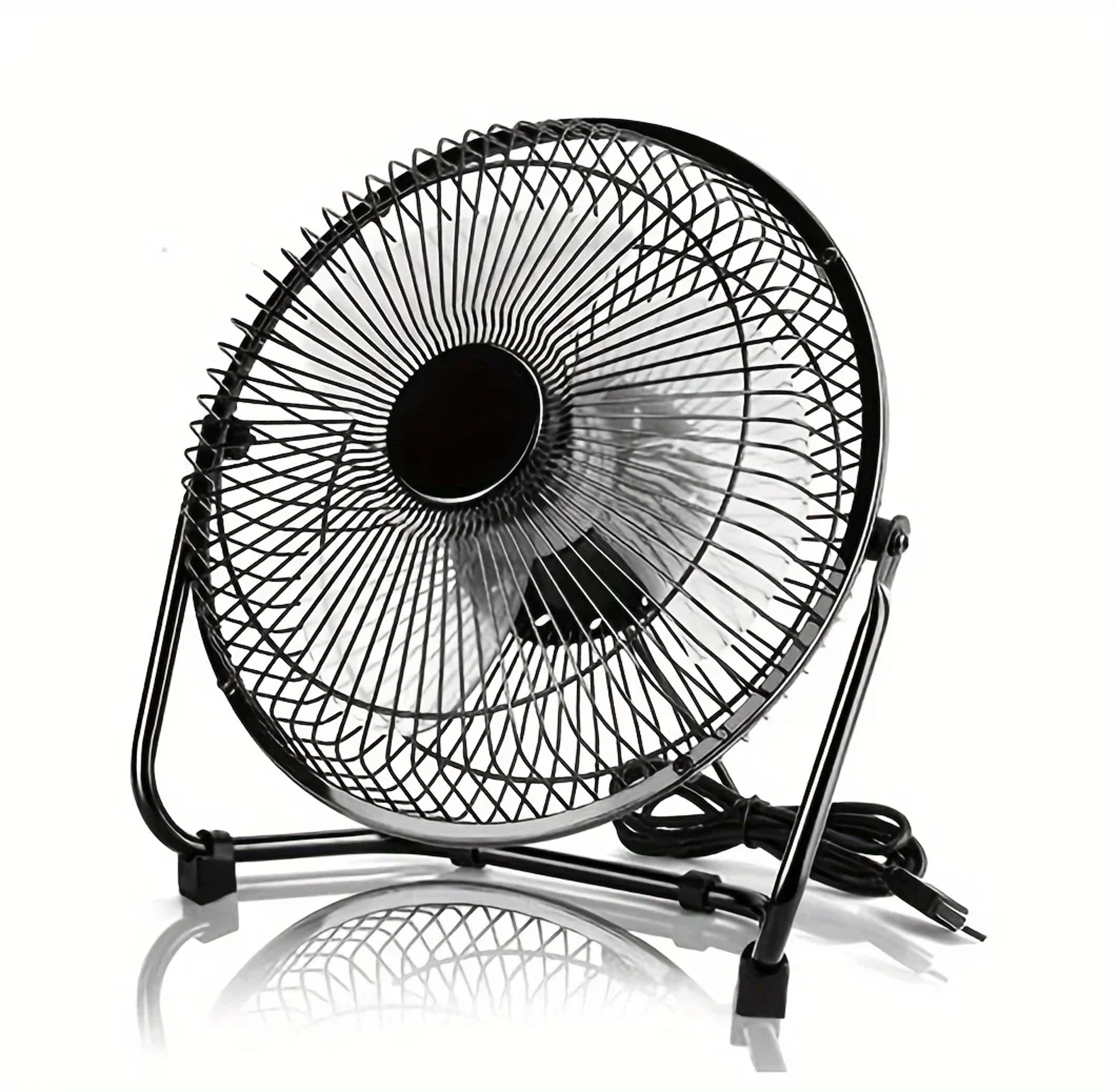 360° usb desk fan portable desktop fan quiet office cooling fan with 2 speeds