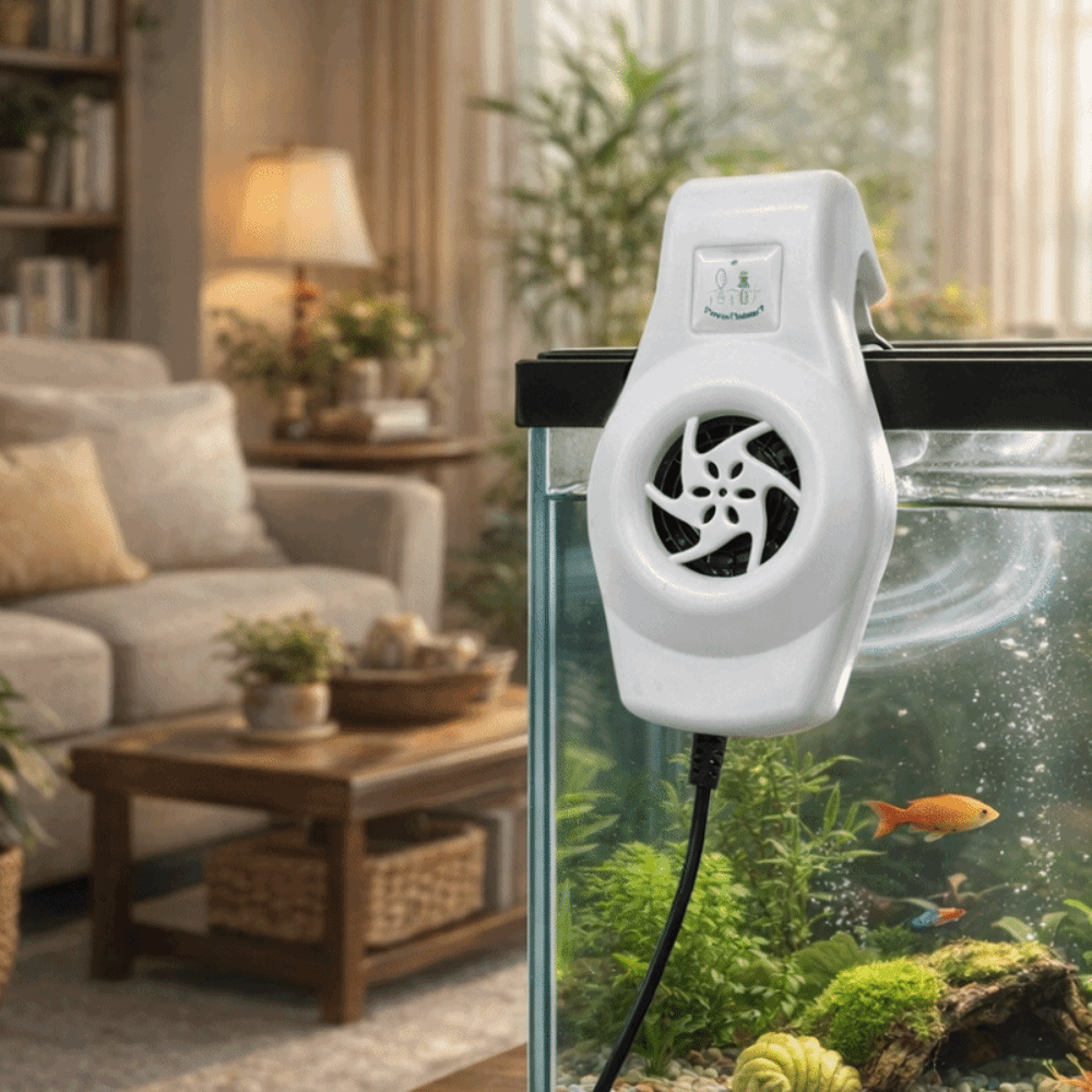 aquabreeze aquarium cooling fan adjustable fish tank cooling fan with external chiller design