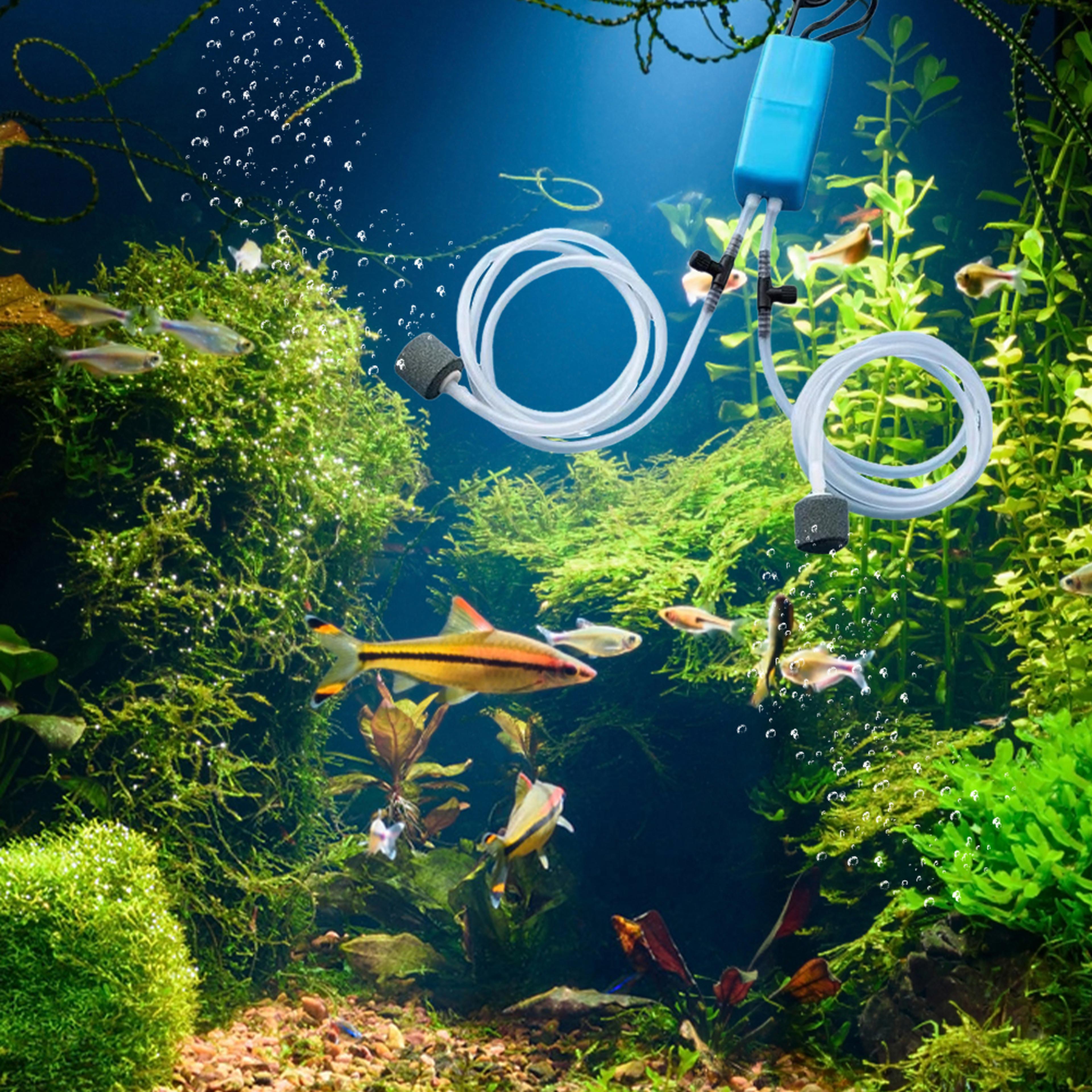 usb aquarium air pump silent fish tank aerator portable oxygen pump