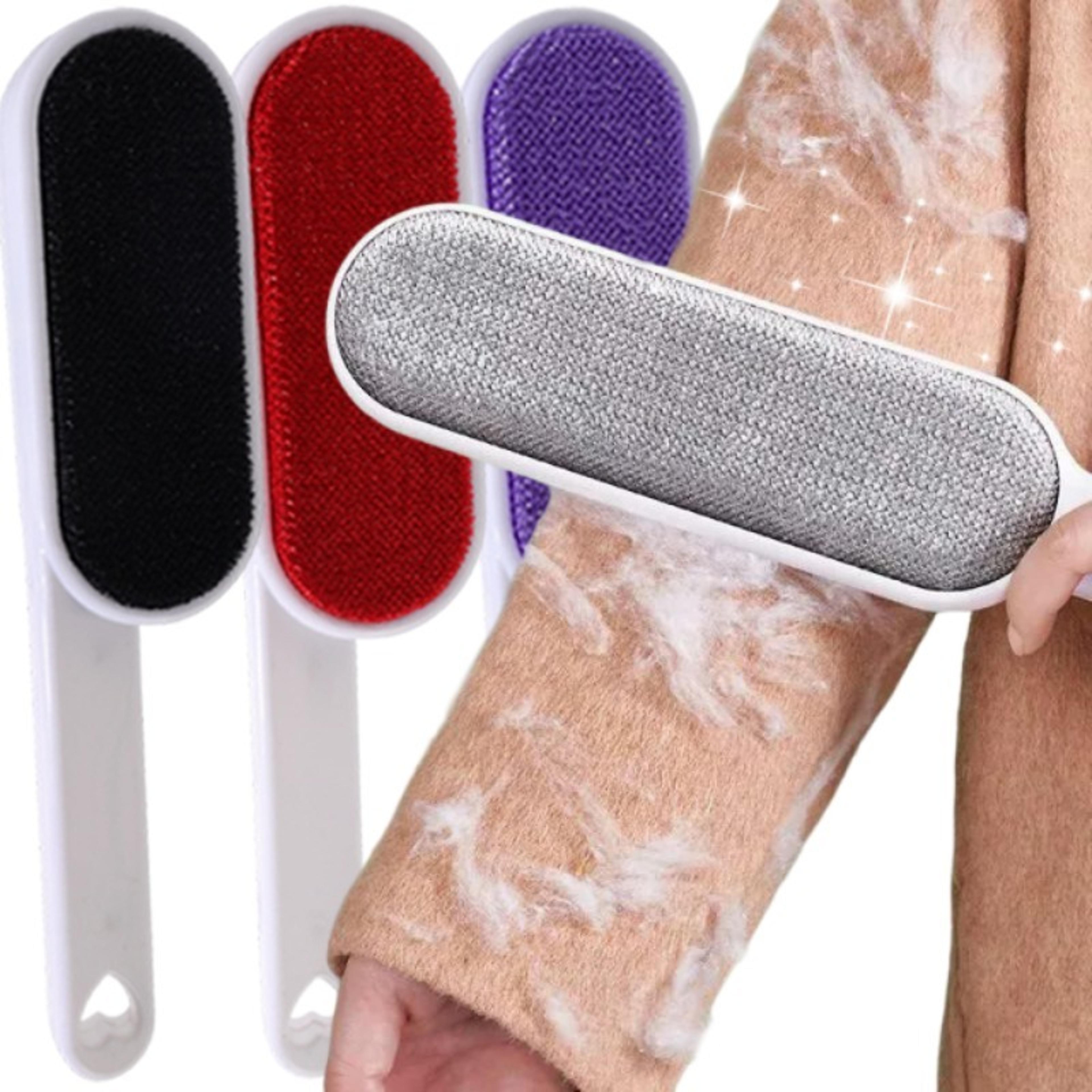 reusable lint remover brush for clothes & pet hair double-sided fabric cleaning tool