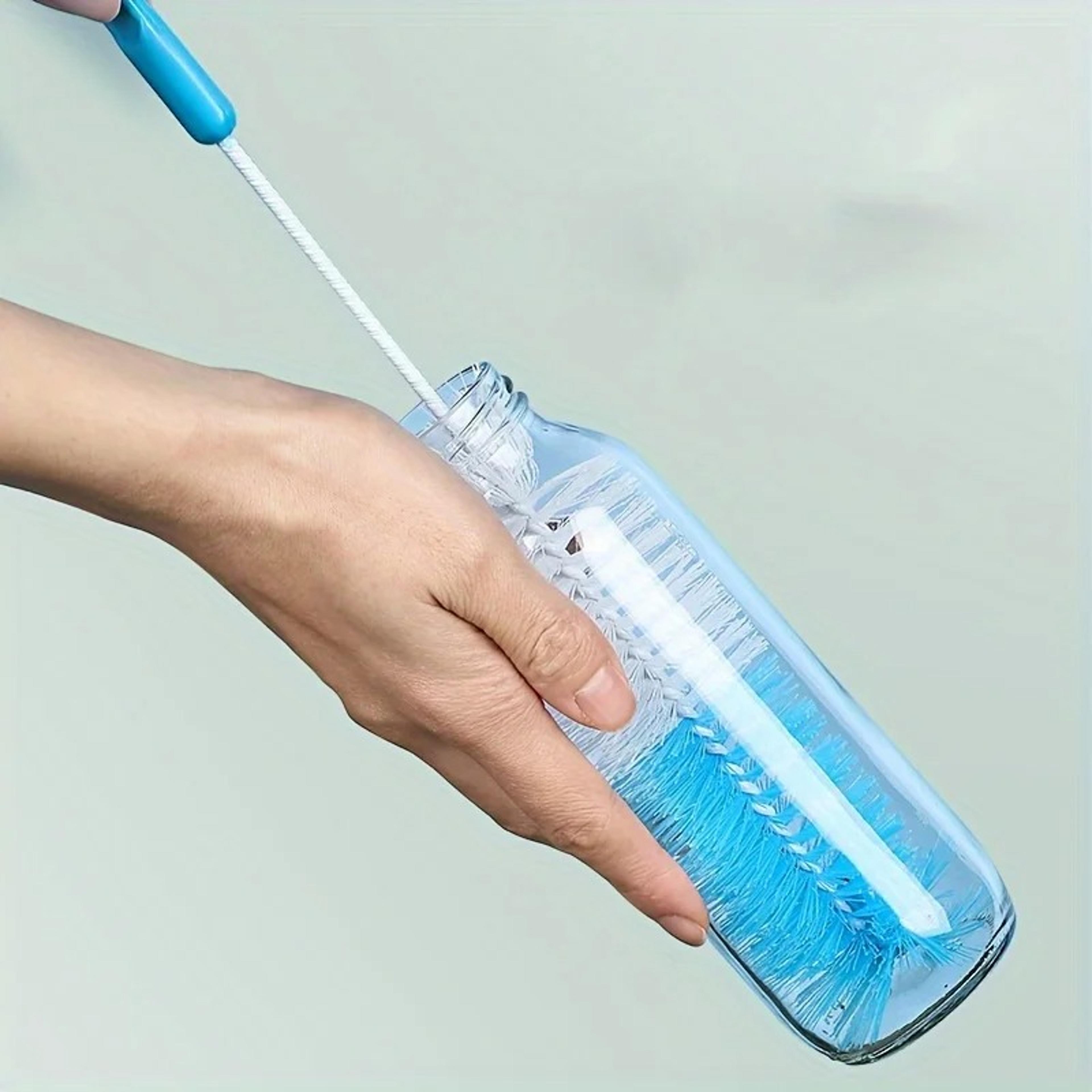 long handle bottle brush for glass bottles & cups | deep cleaning cup cleaning brush