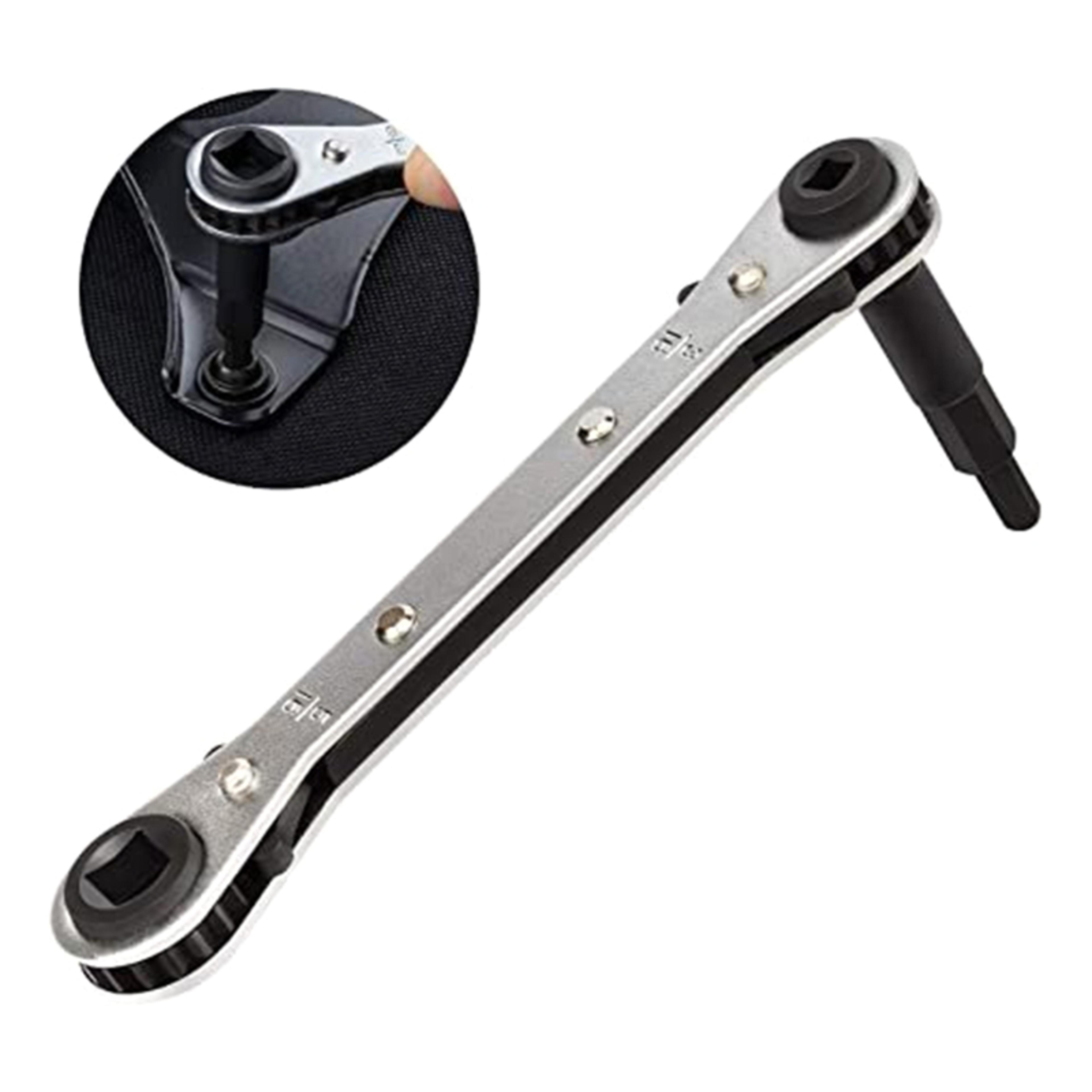 hvac service wrench set ratcheting refrigeration service wrench for ac valve maintenance