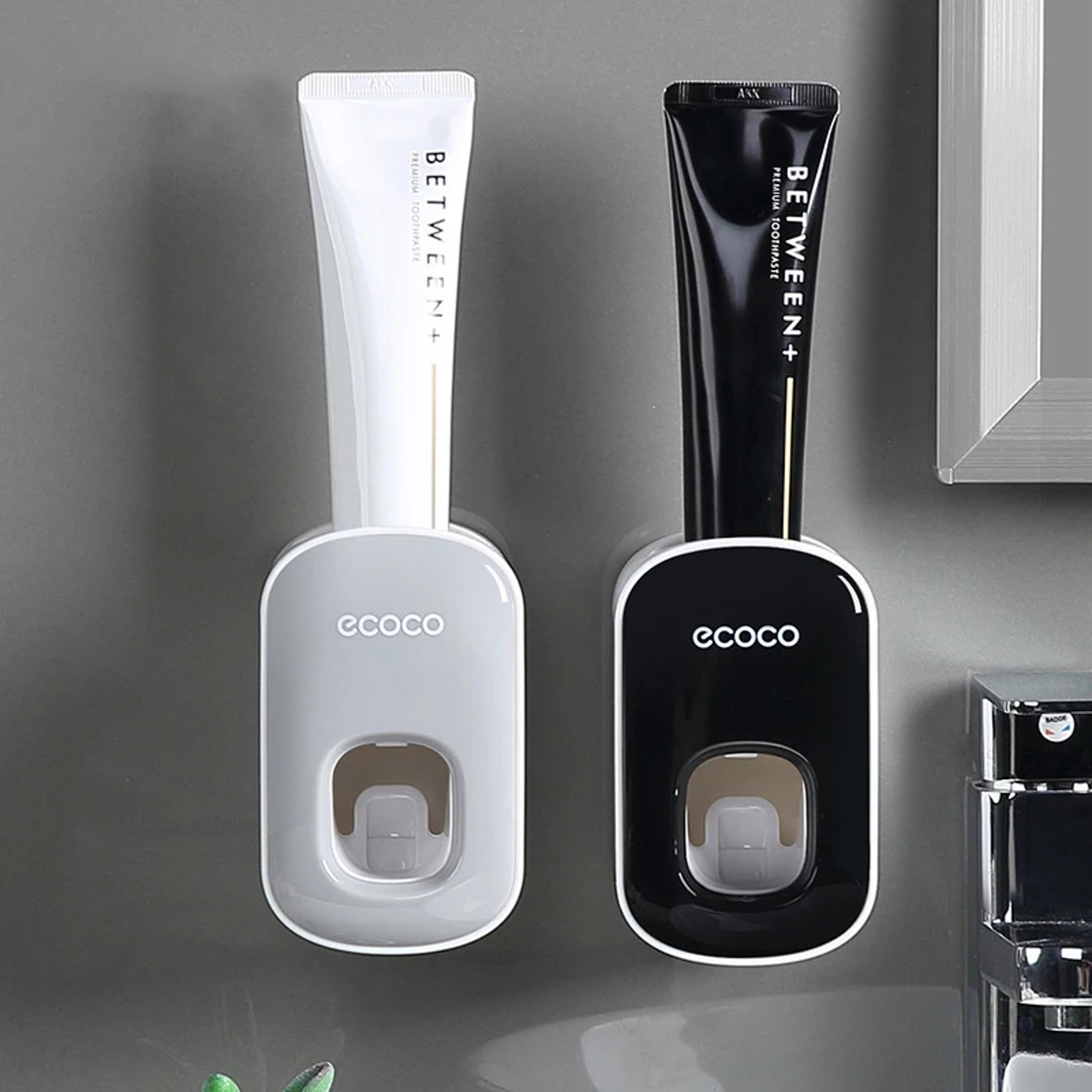 automatic toothpaste dispenser wall mounted toothpaste holder hands free bathroom organizer