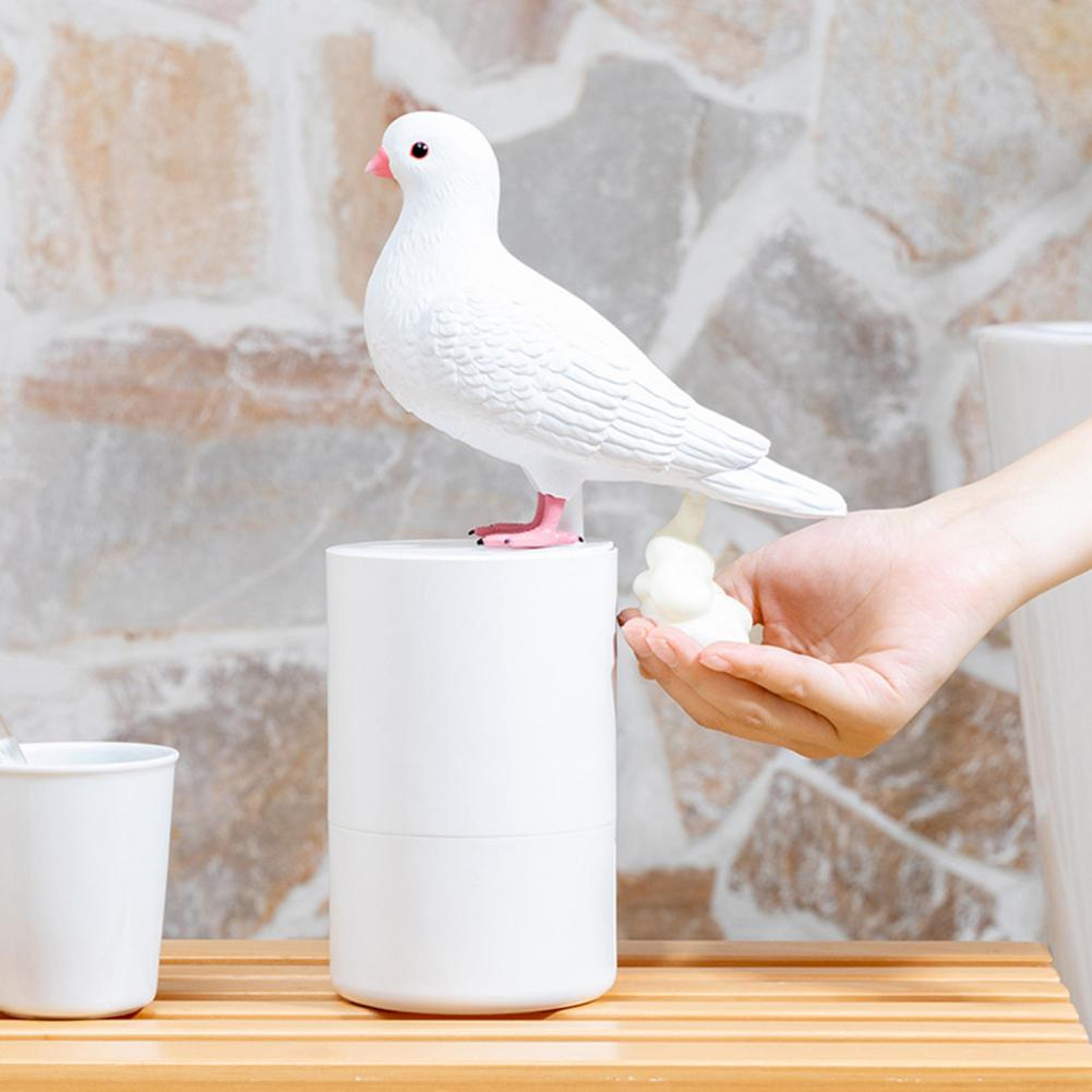 cute pigeon automatic soap dispenser 300ml touchless foaming soap dispenser