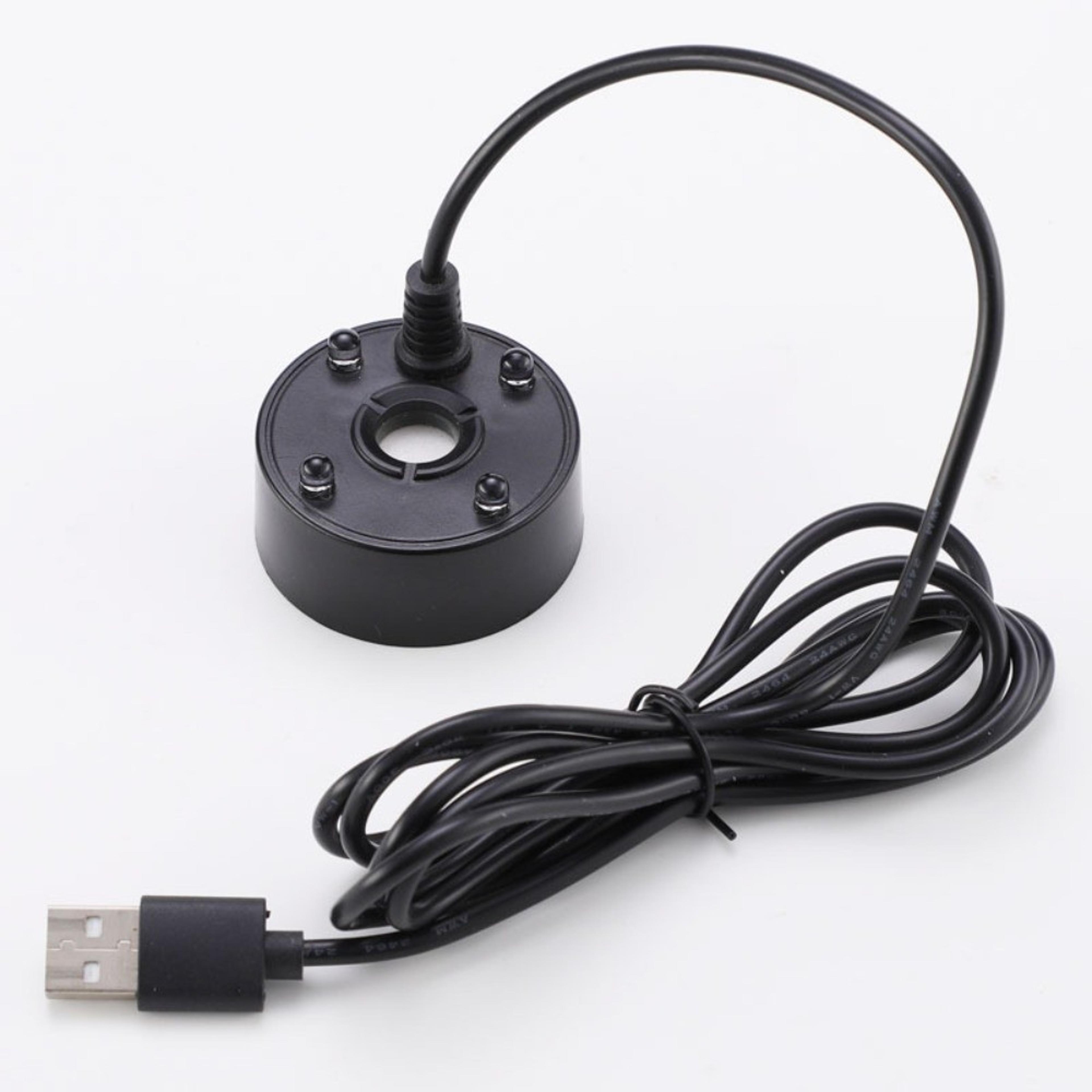 usb mist maker with color changing led lights portable ultrasonic pond fogger for fish tanks & fountains