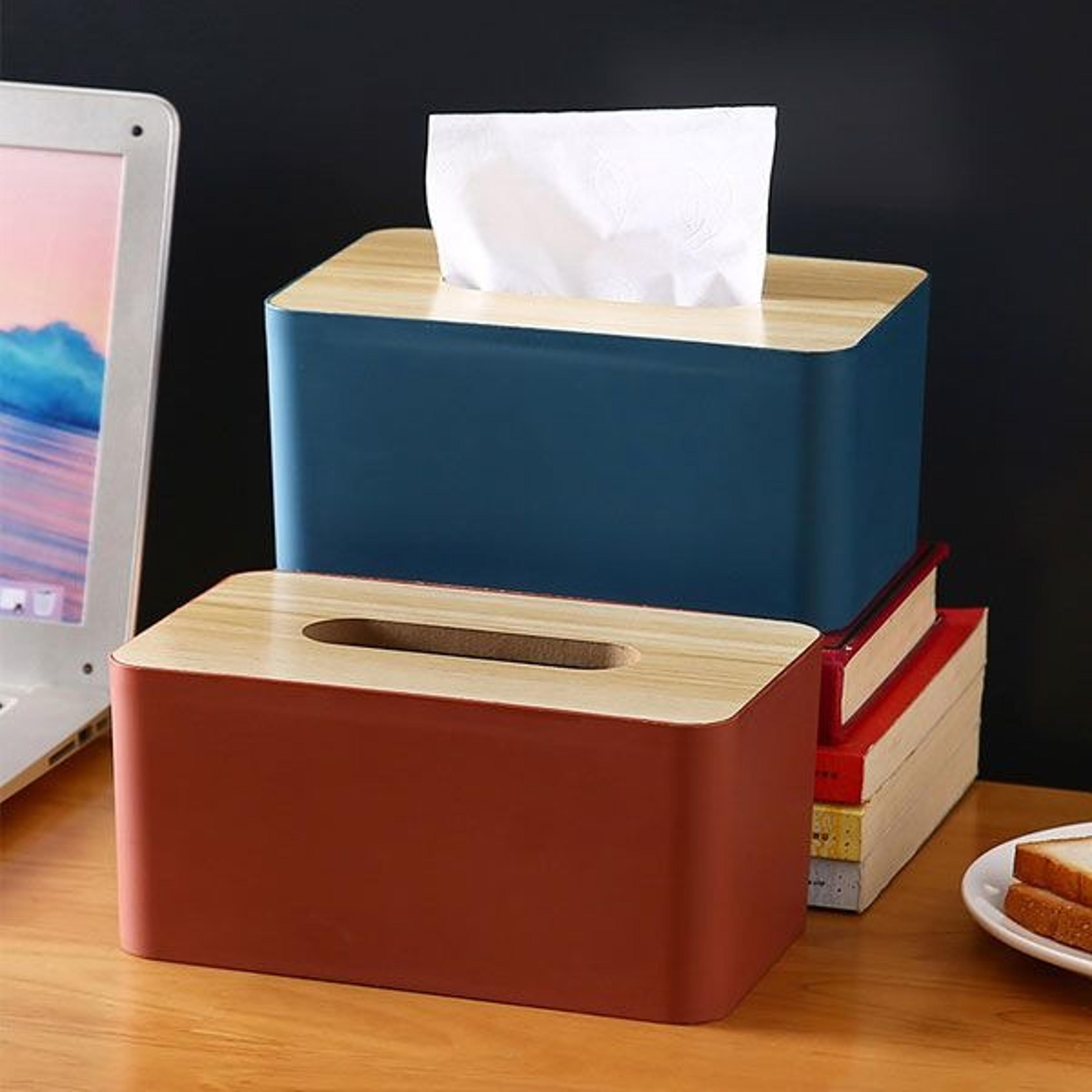 modern tissue box cover with dustproof lid large capacity square tissue holder for home & office