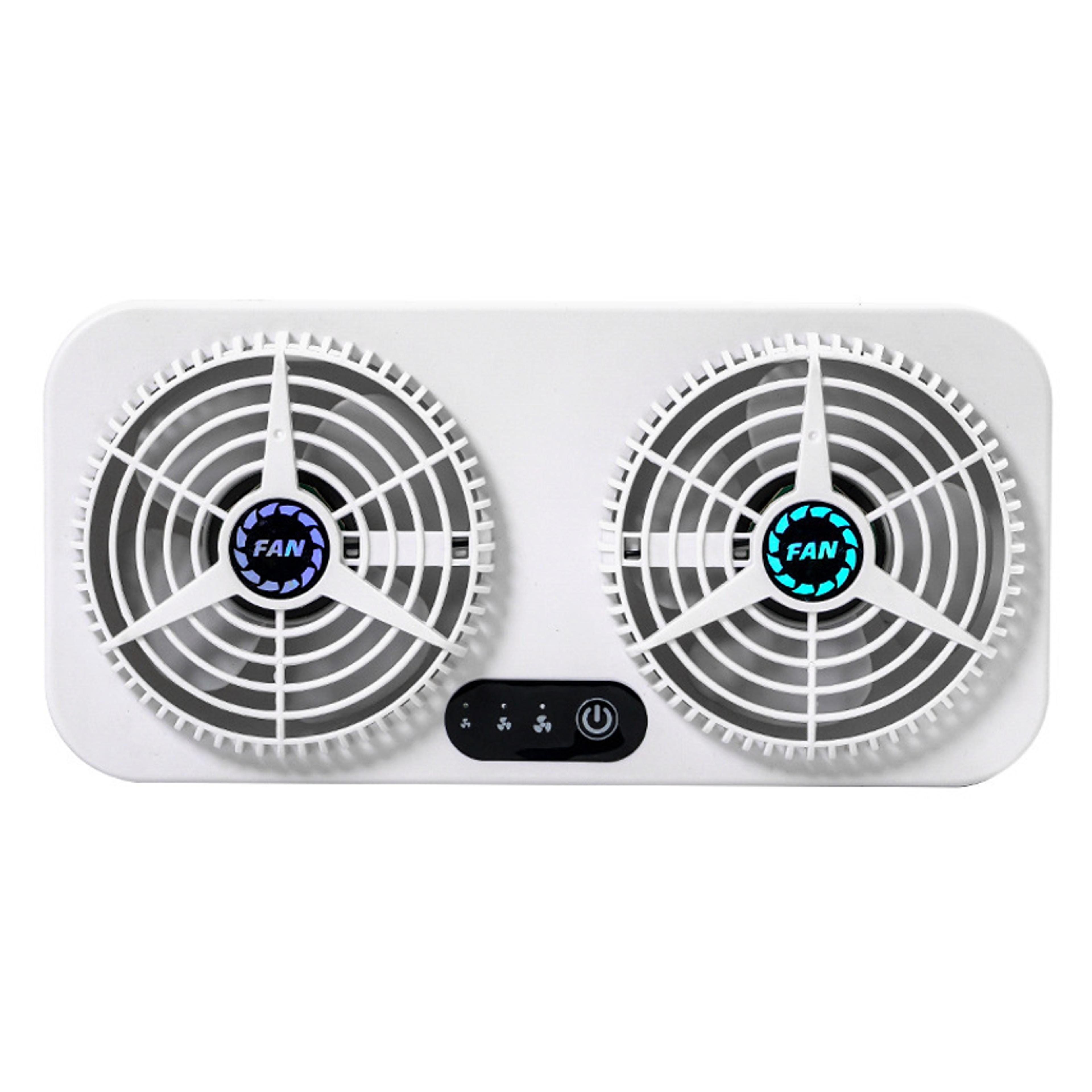 solar car exhaust fan window ventilator for cooler car interior & air circulation