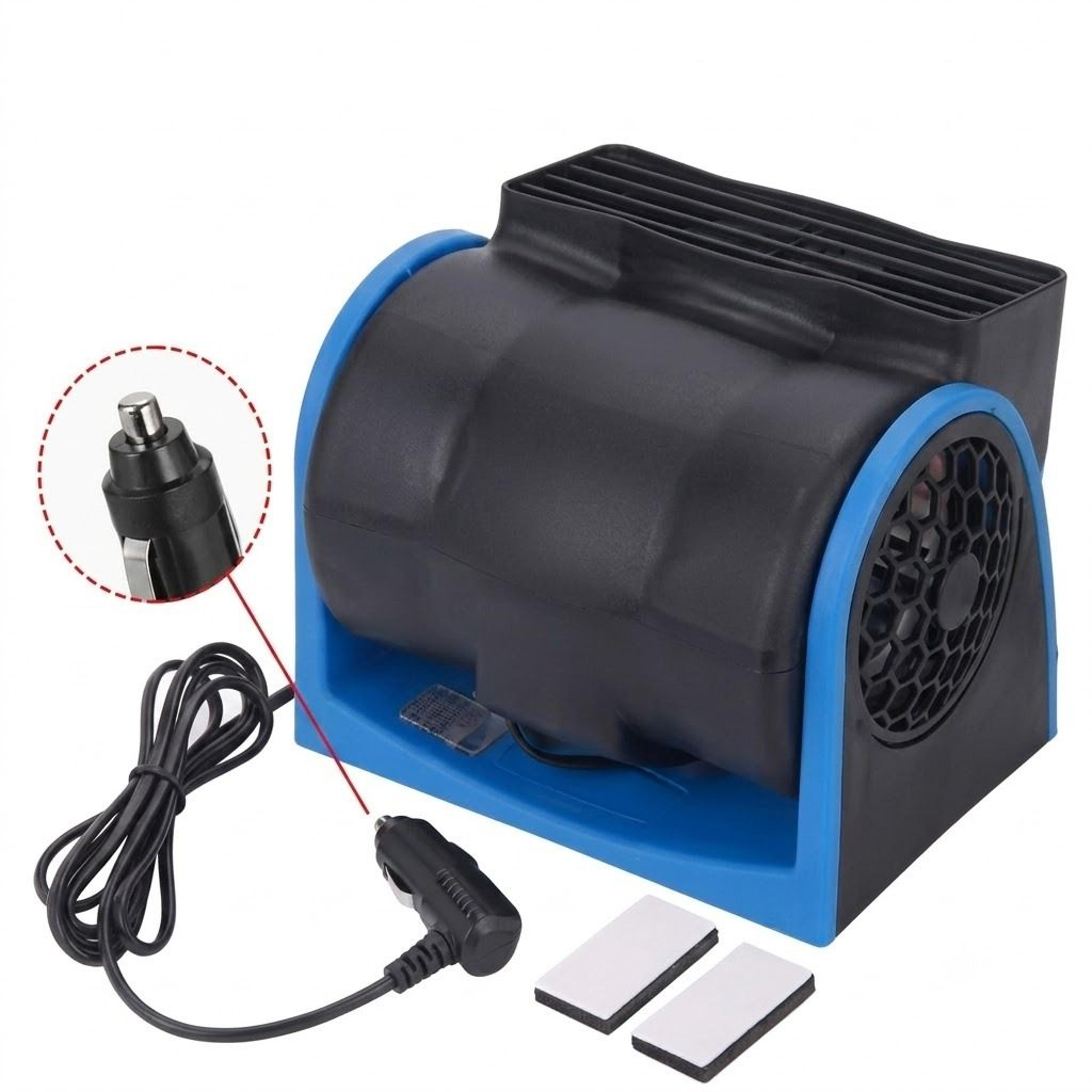 portable 12v car fan adjustable car cooling fan with dual speed and cigarette lighter plug