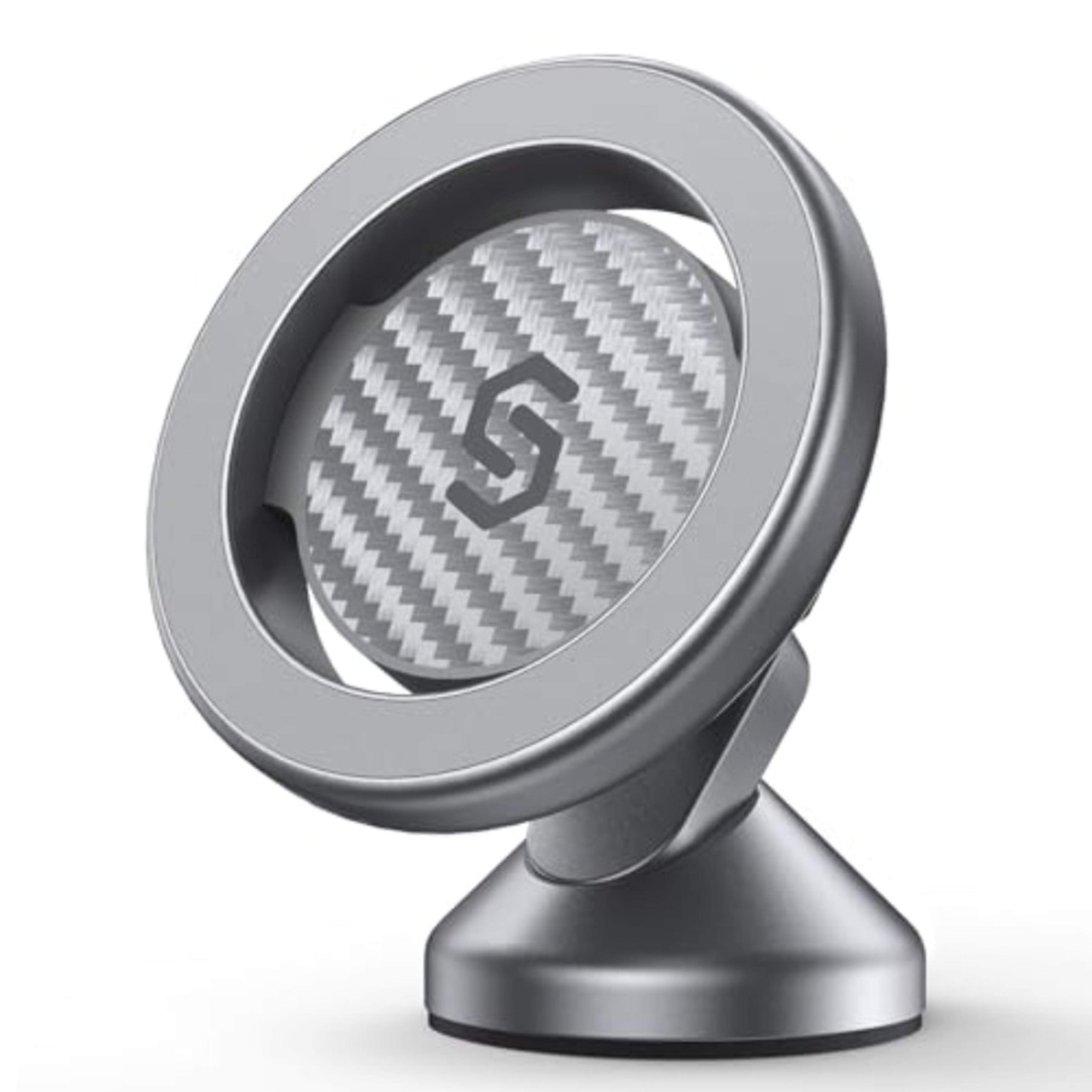 360° magnetic car phone mount flexible dashboard phone holder for iphone, samsung & mores
