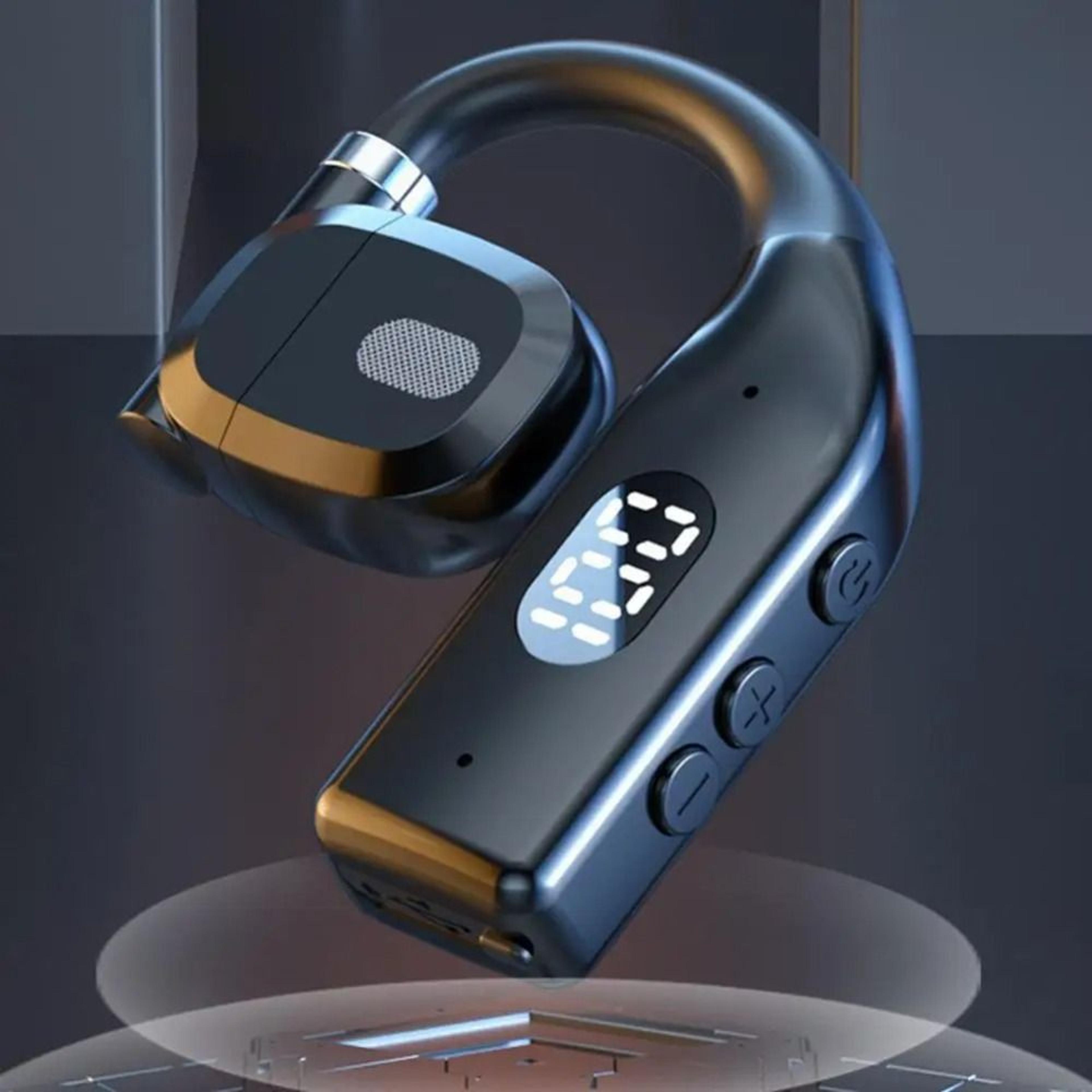 bluetooth headphones wireless gaming headset with earhook, noise reduction & hd microphone