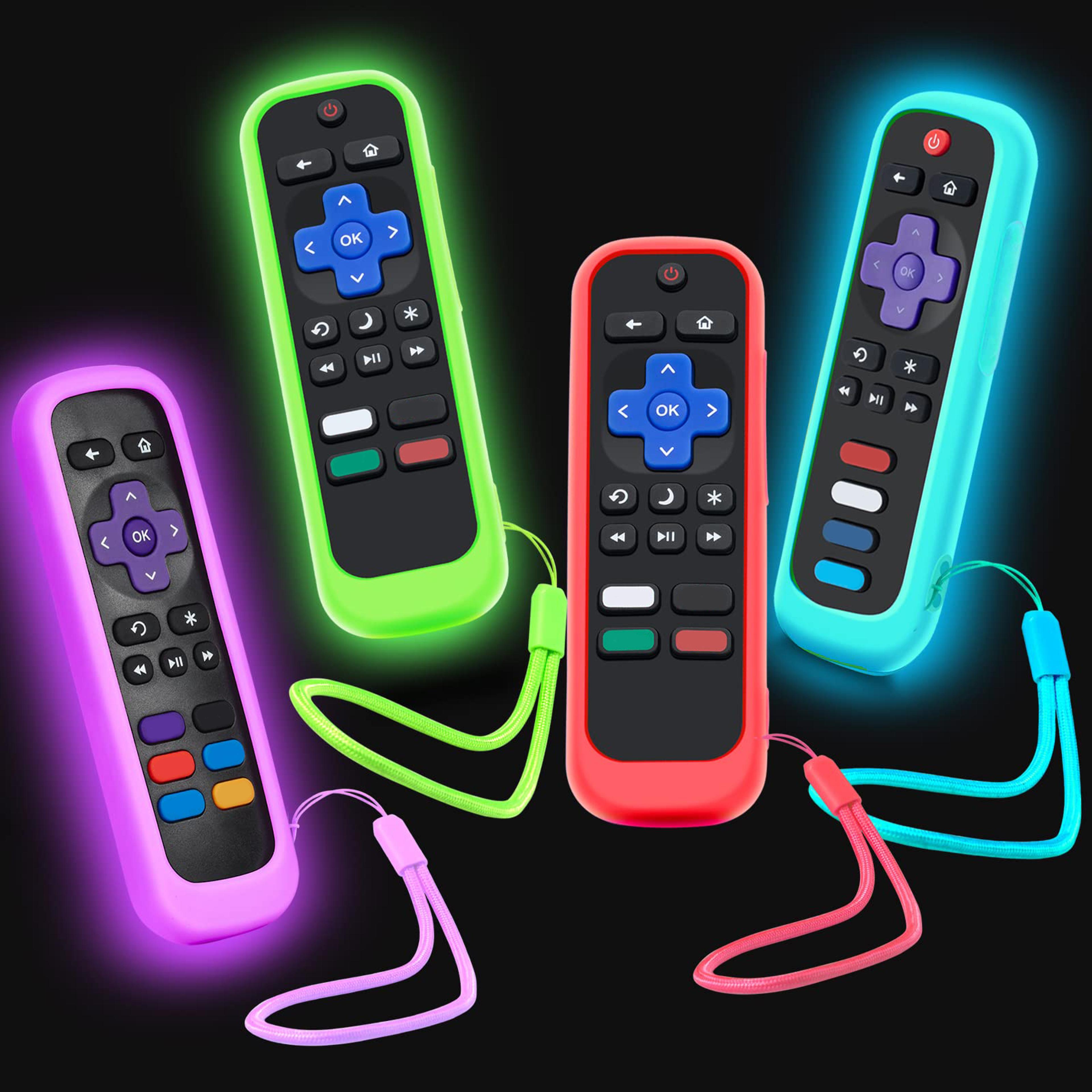 roku remote cover silicone case glow in the dark protective sleeve for universal roku remote