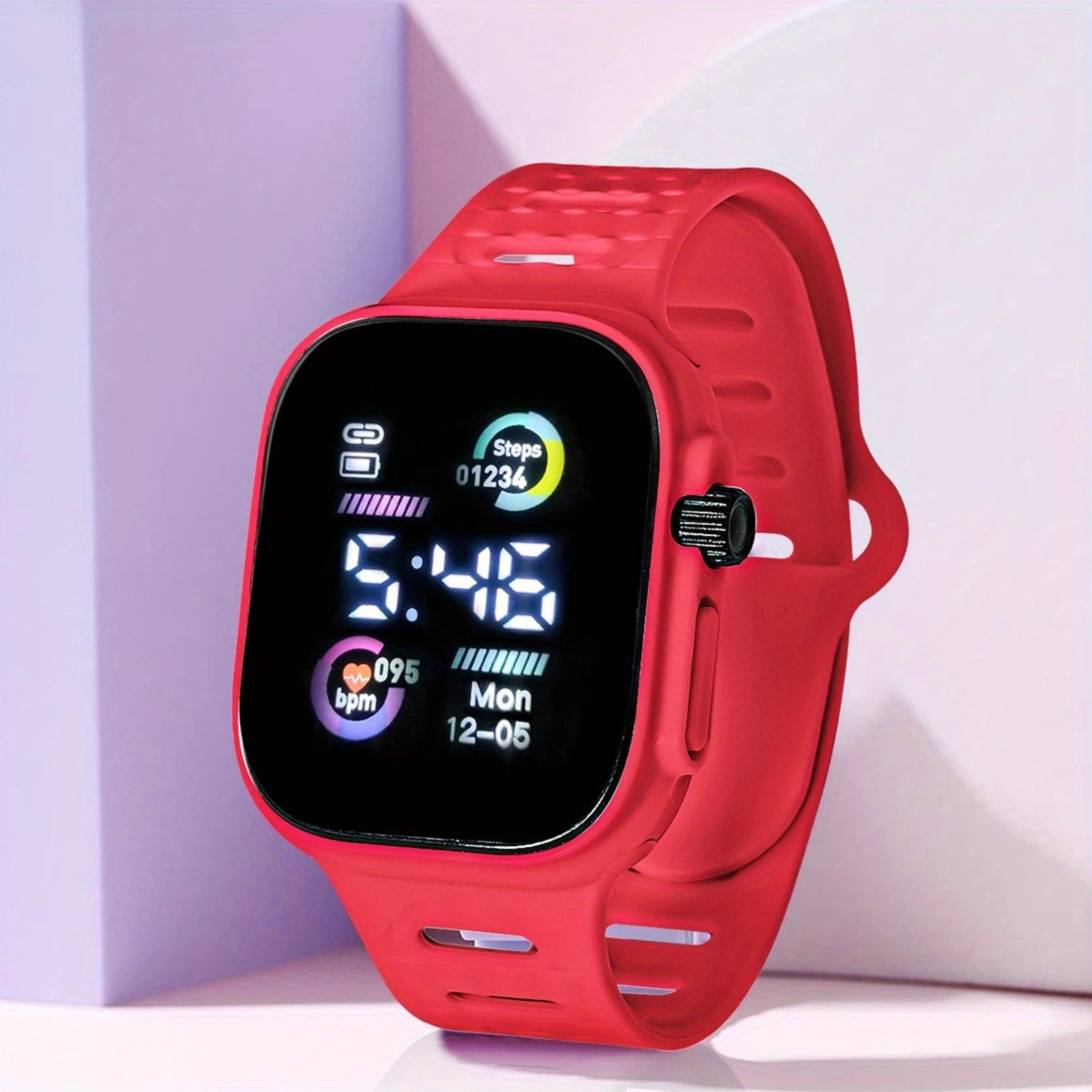 activeglow digital sports watch for men & women with led night light and water resistant design