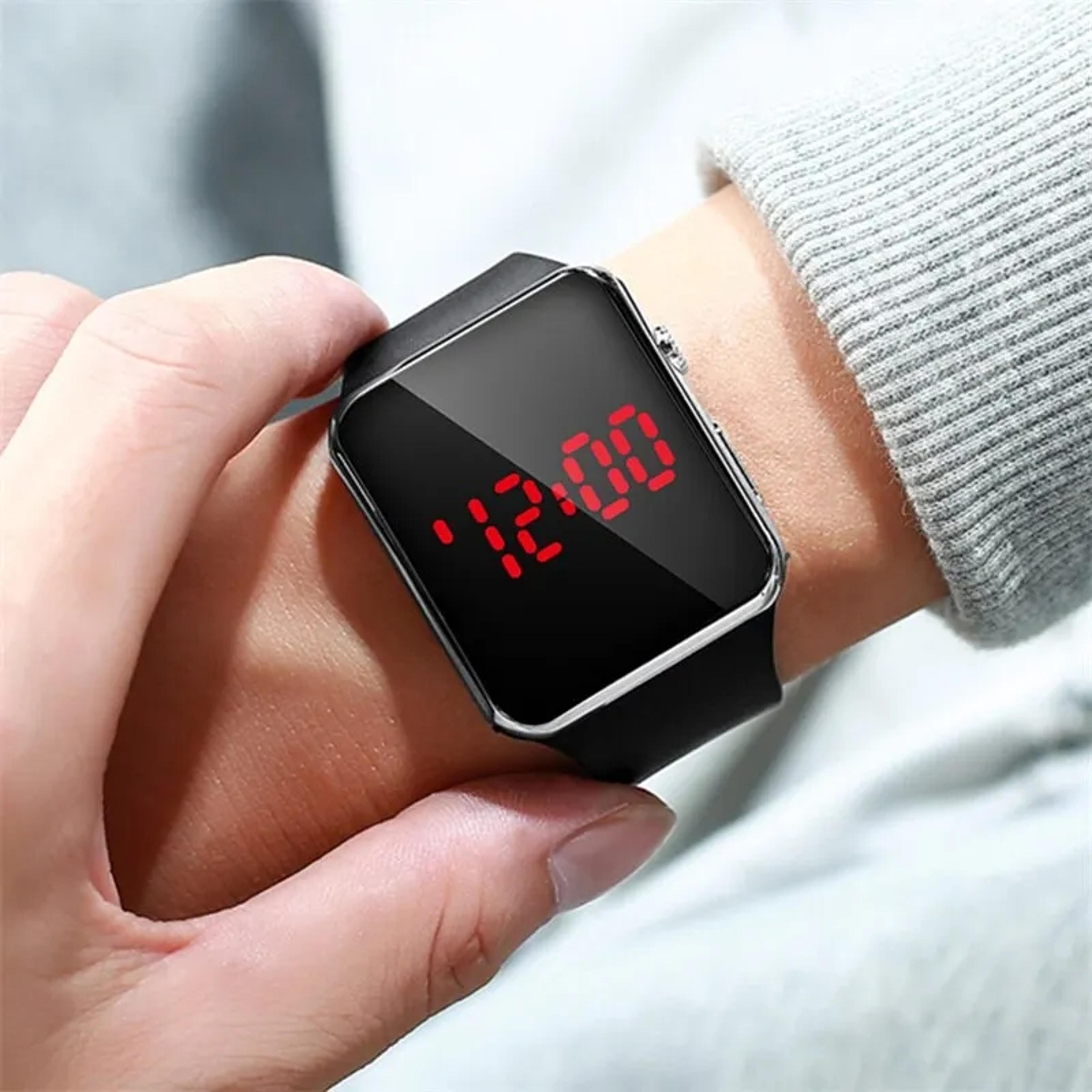 square led digital watch for men & women | unisex sports electronic watch with modern display